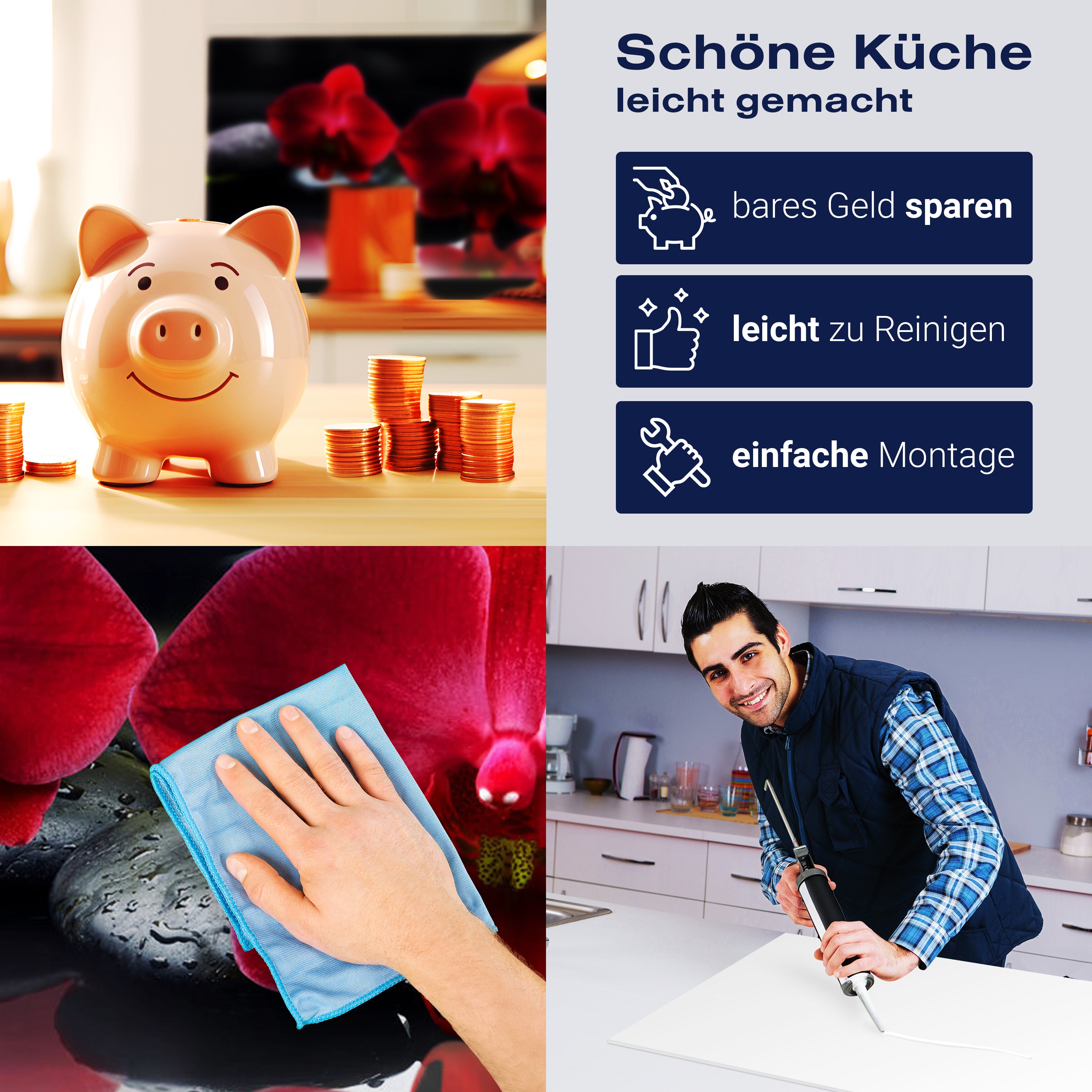 Küchenrückwand Orchidee rot Steine schwarz tropfen Spie M1125 entdecken - Bild 7 Küchenrückwand Orchidee rot Steine schwarz tropfen Spie M1125 entdecken - Bild 7