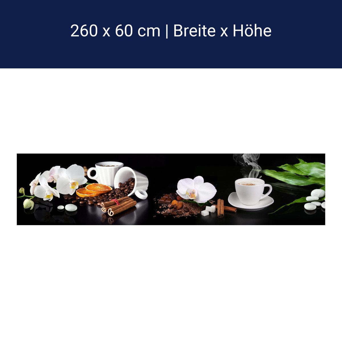 Küchenrückwand Kaffee Zimt Orange Tasse Steine Blüte Sc M1132 Küchenrückwand Kaffee Zimt Orange Tasse Steine Blüte Sc M1132