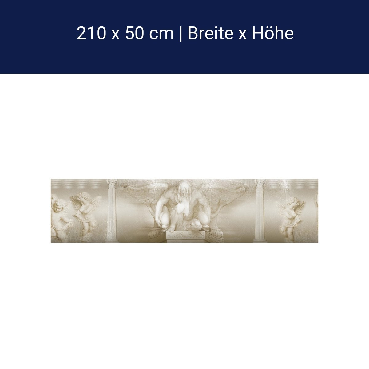 Küchenrückwand Statue Engel Weiß Hell Flügel Säulen M1137 Küchenrückwand Statue Engel Weiß Hell Flügel Säulen M1137