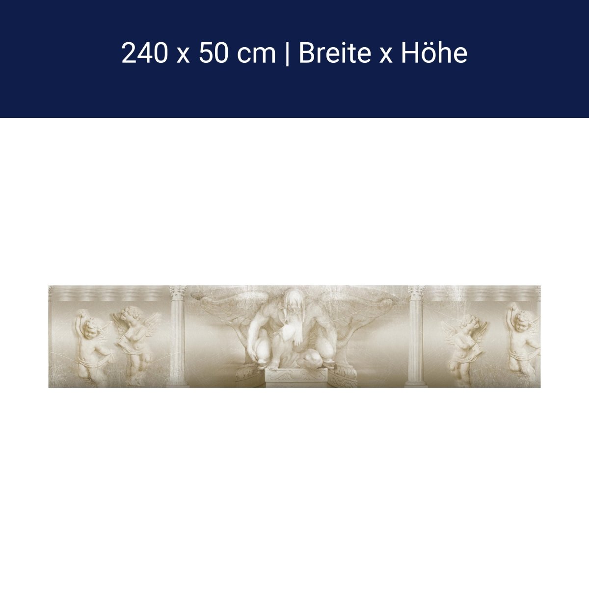 Küchenrückwand Statue Engel Weiß Hell Flügel Säulen M1137 Küchenrückwand Statue Engel Weiß Hell Flügel Säulen M1137