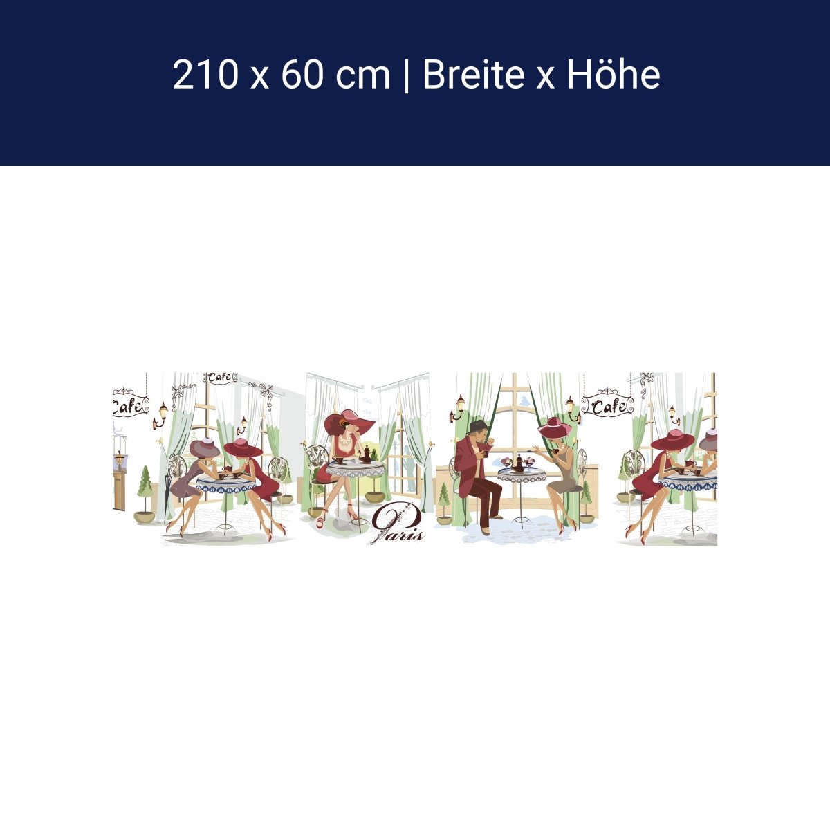 Küchenrückwand Paris Cafe Kaffee Comic Hut Popart M1139 Küchenrückwand Paris Cafe Kaffee Comic Hut Popart M1139