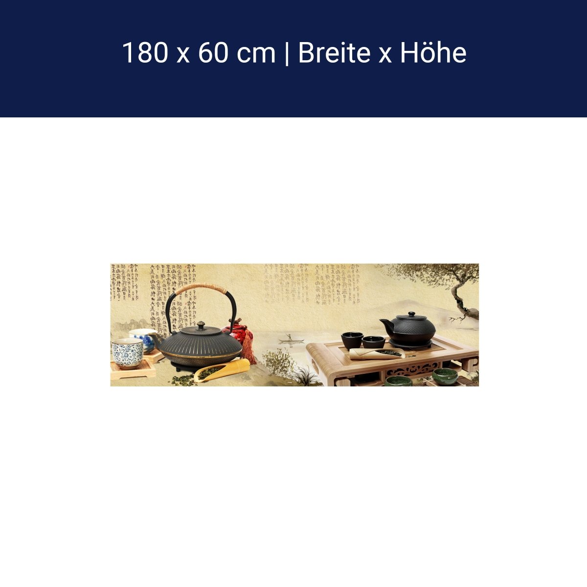 Küchenrückwand Tee Asiatisch Japanisch Baum Pergament K M1147 Küchenrückwand Tee Asiatisch Japanisch Baum Pergament K M1147