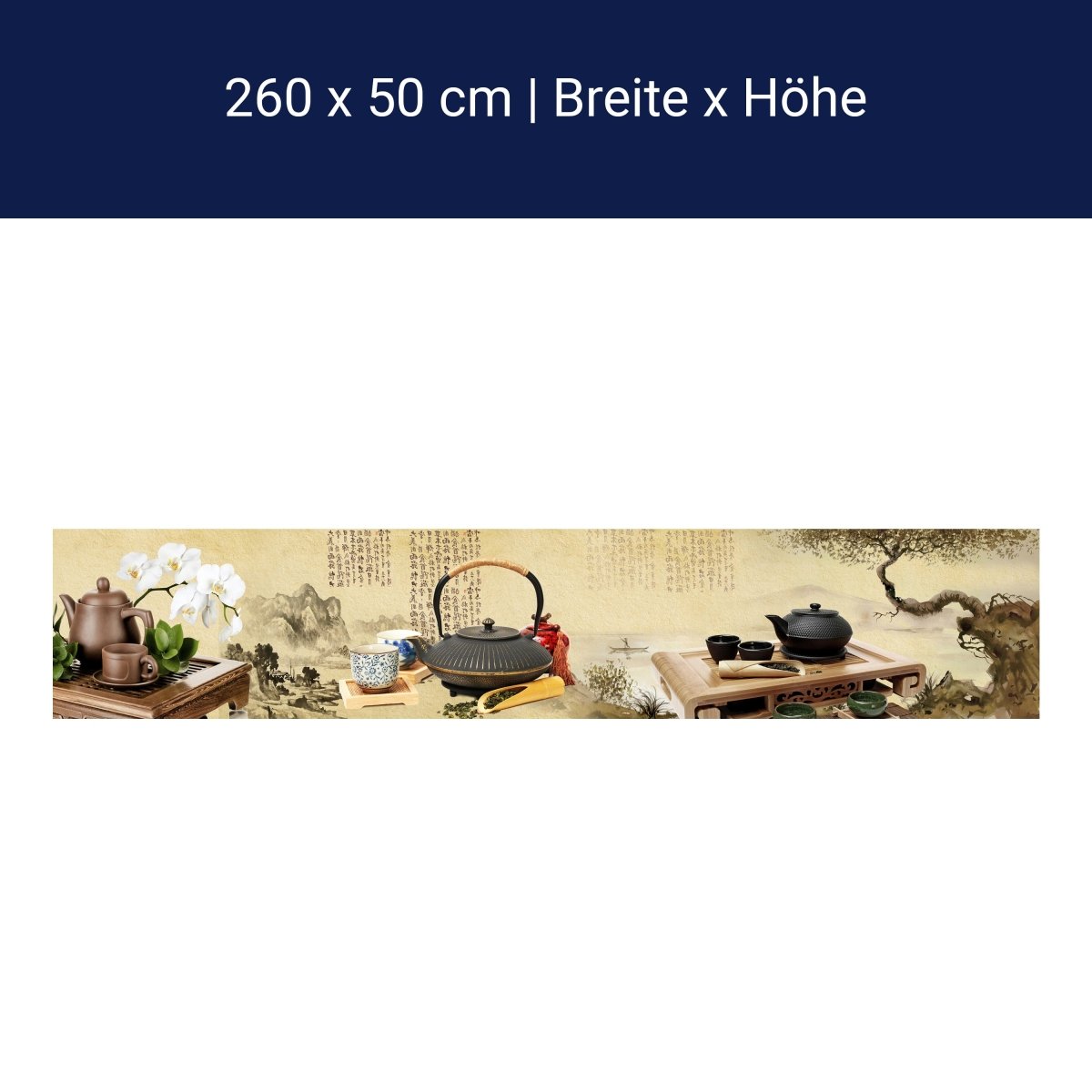 Küchenrückwand Tee Asiatisch Japanisch Baum Pergament K M1147 Küchenrückwand Tee Asiatisch Japanisch Baum Pergament K M1147