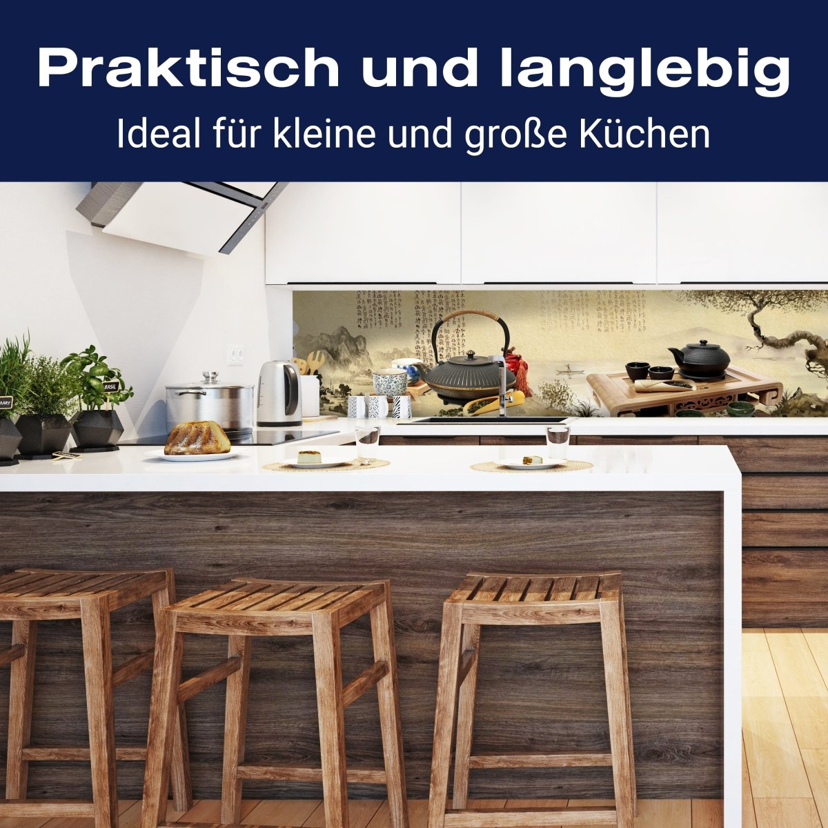 Küchenrückwand Tee Asiatisch Japanisch Baum Pergament K M1147 entdecken - Bild 3 Küchenrückwand Tee Asiatisch Japanisch Baum Pergament K M1147 entdecken - Bild 3