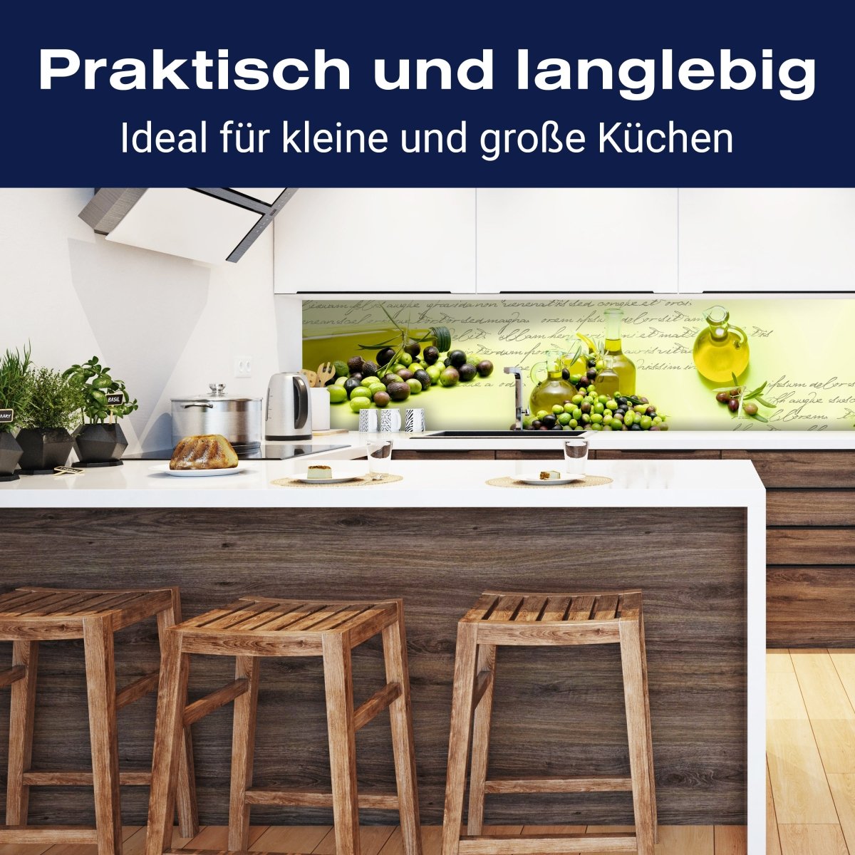 Küchenrückwand Oliven Öl Schrift Grün Flasche Glas M1157 entdecken - Bild 3 Küchenrückwand Oliven Öl Schrift Grün Flasche Glas M1157 entdecken - Bild 3