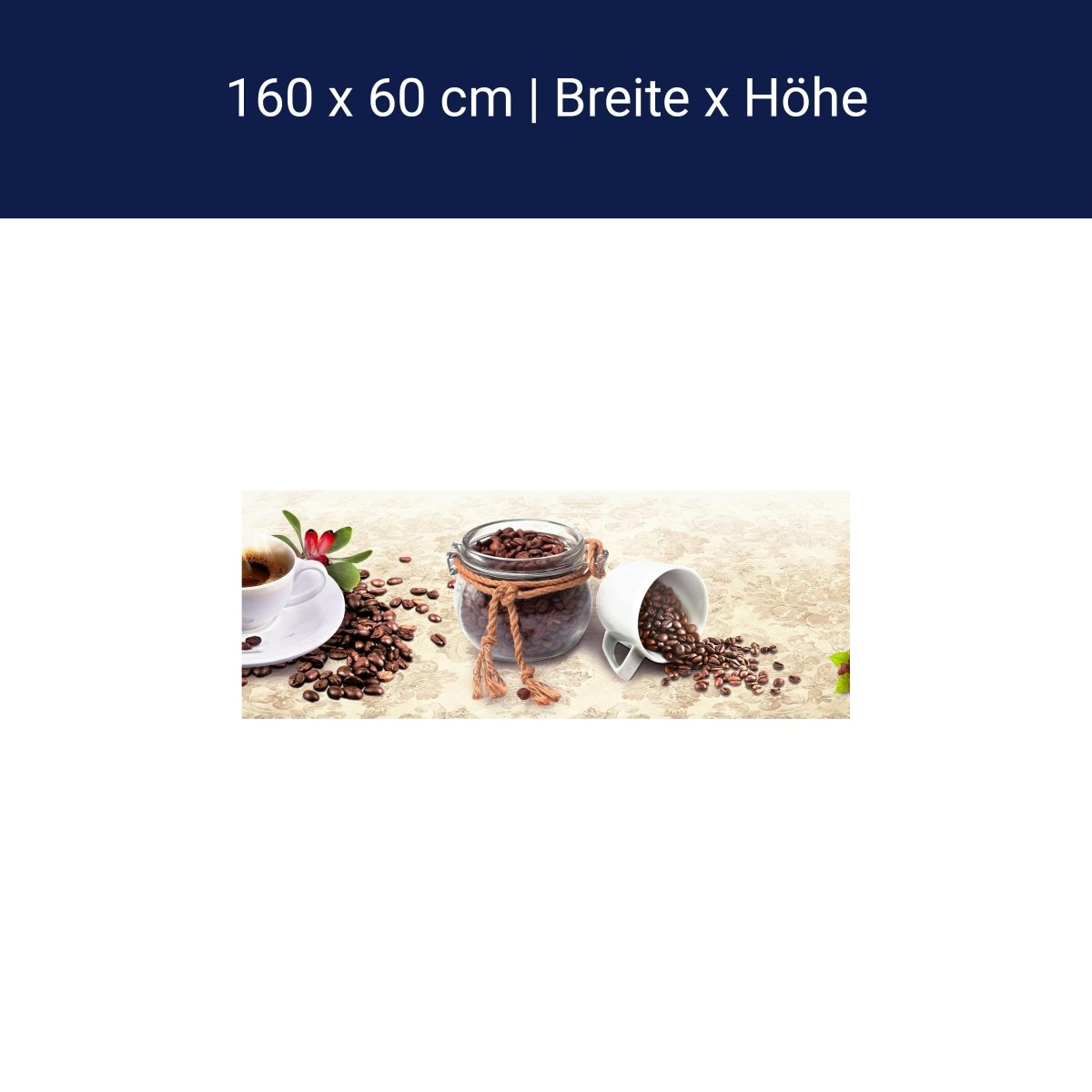 Küchenrückwand Kaffee Tasse Glas Schokolade Haselnuss M1170 Küchenrückwand Kaffee Tasse Glas Schokolade Haselnuss M1170