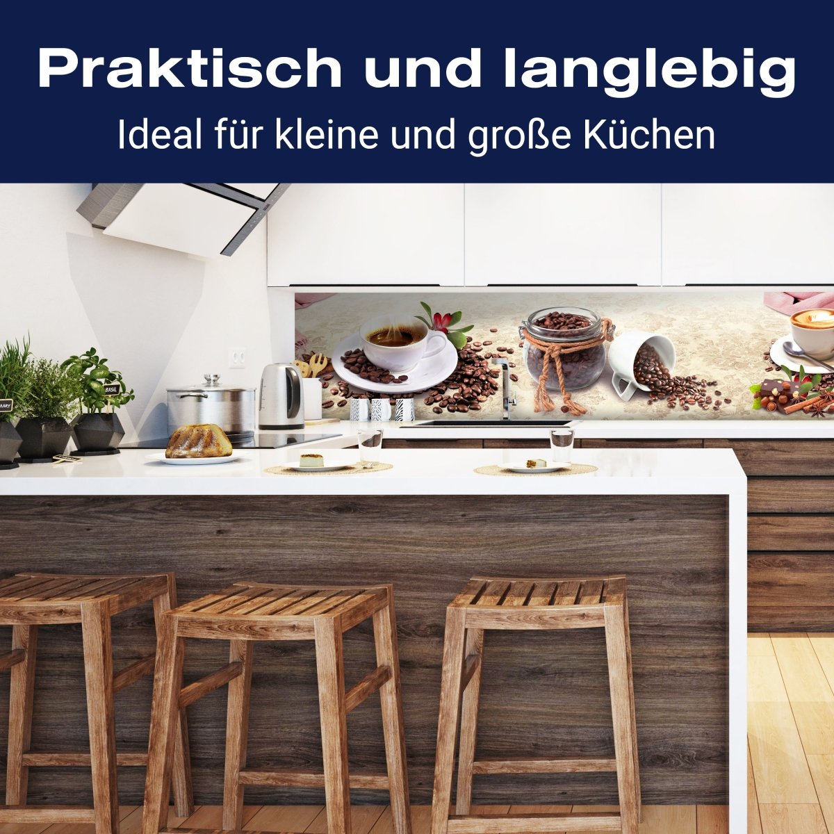 Küchenrückwand Kaffee Tasse Glas Schokolade Haselnuss M1170 entdecken - Bild 3 Küchenrückwand Kaffee Tasse Glas Schokolade Haselnuss M1170 entdecken - Bild 3