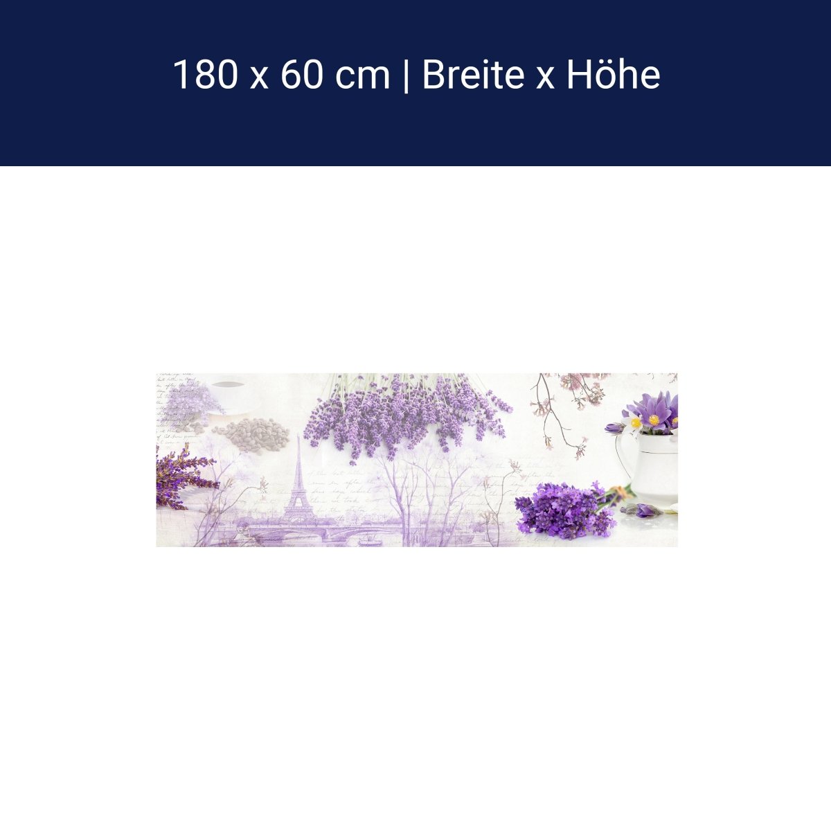 Küchenrückwand Flieder Lila Tasse Eifelturm Kaffee M1171 Küchenrückwand Flieder Lila Tasse Eifelturm Kaffee M1171