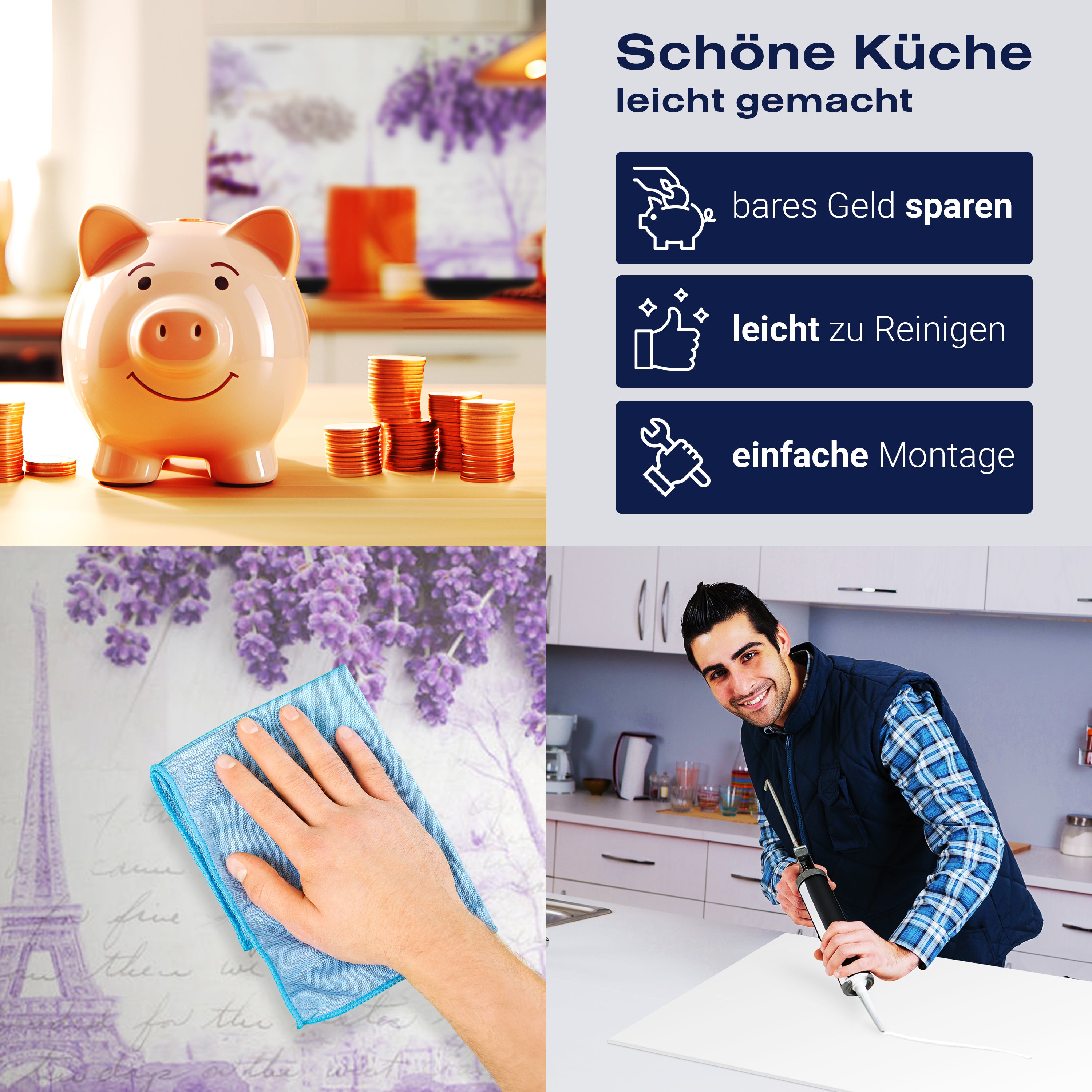 Küchenrückwand Flieder Lila Tasse Eifelturm Kaffee M1171 entdecken - Bild 7 Küchenrückwand Flieder Lila Tasse Eifelturm Kaffee M1171 entdecken - Bild 7