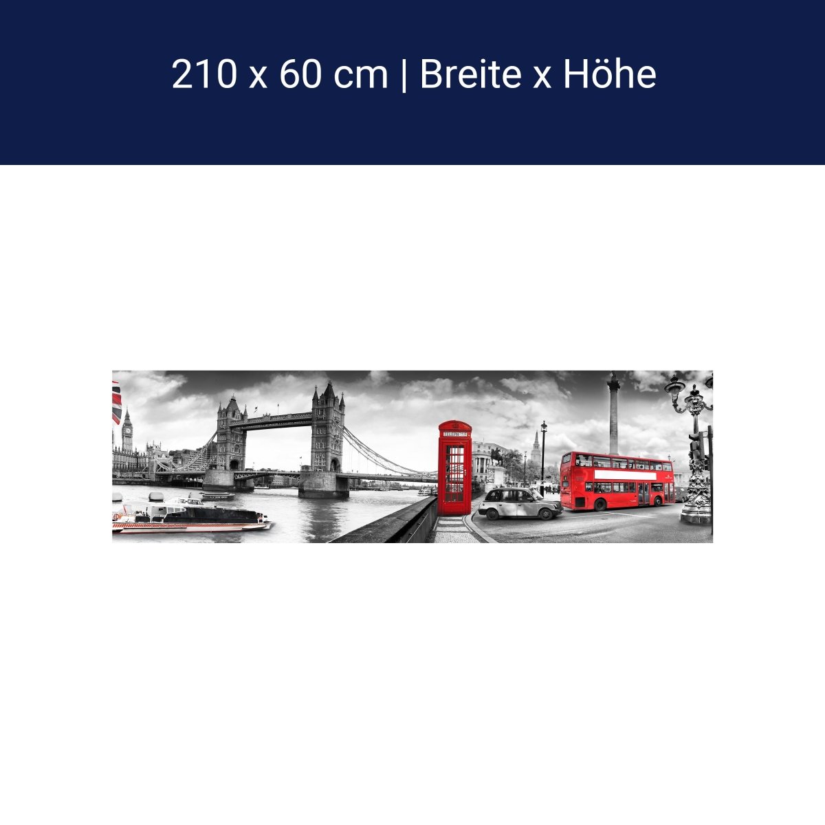 Küchenrückwand London Bus Schwarz Weiß Rot Schiff M1182 Küchenrückwand London Bus Schwarz Weiß Rot Schiff M1182