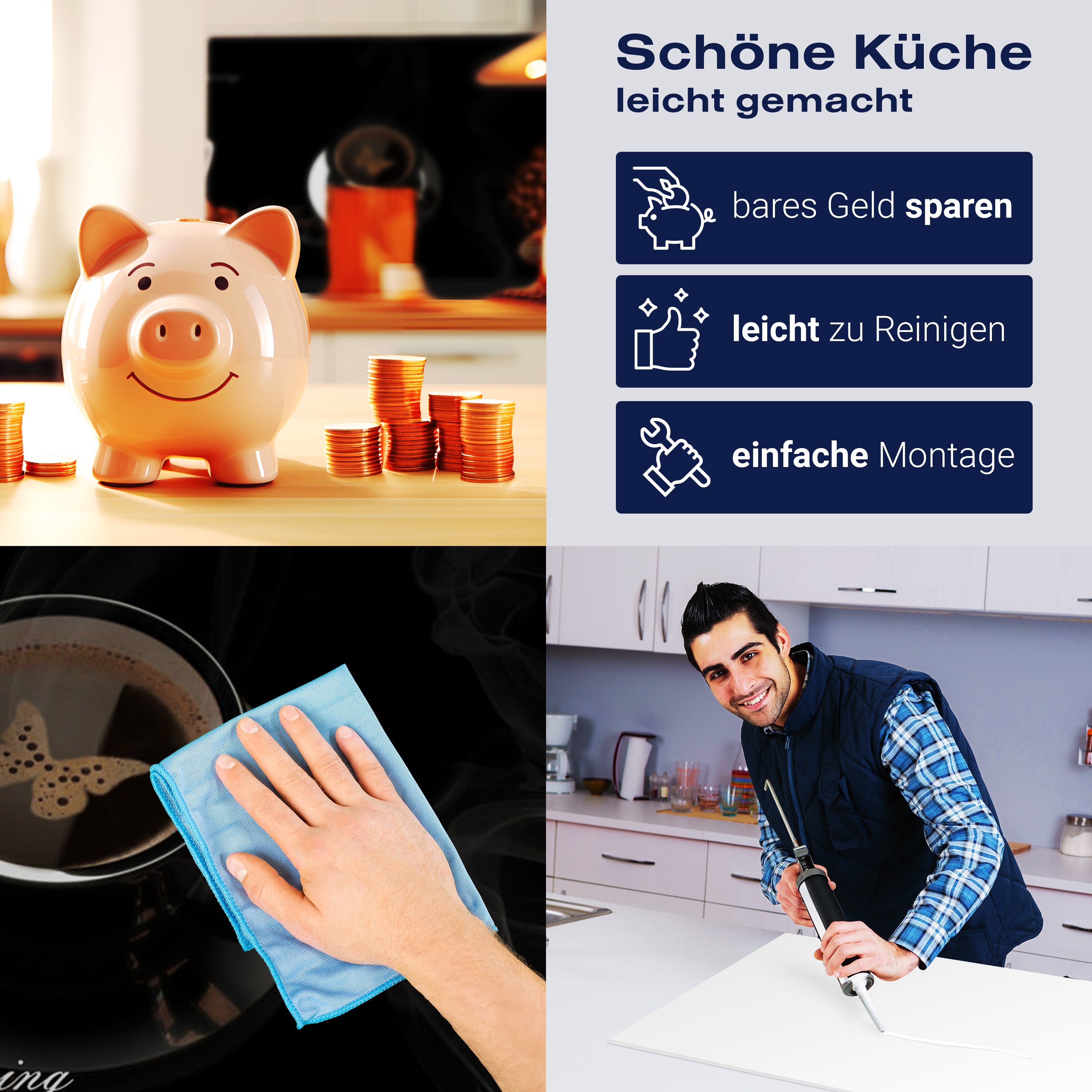 Küchenrückwand Kaffee Kaffeebohnen Tassen Schwarz M1192 entdecken - Bild 7 Küchenrückwand Kaffee Kaffeebohnen Tassen Schwarz M1192 entdecken - Bild 7