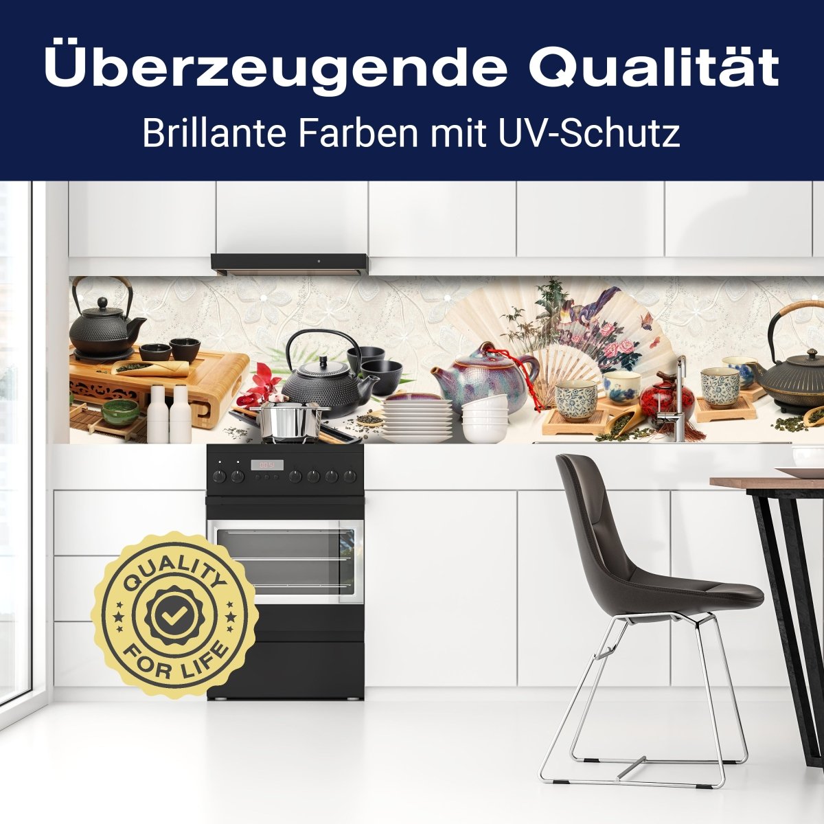 Küchenrückwand Tee Kanne Holz Stäbchen Asiatisch Bunt M1201 entdecken - Bild 2 Küchenrückwand Tee Kanne Holz Stäbchen Asiatisch Bunt M1201 entdecken - Bild 2