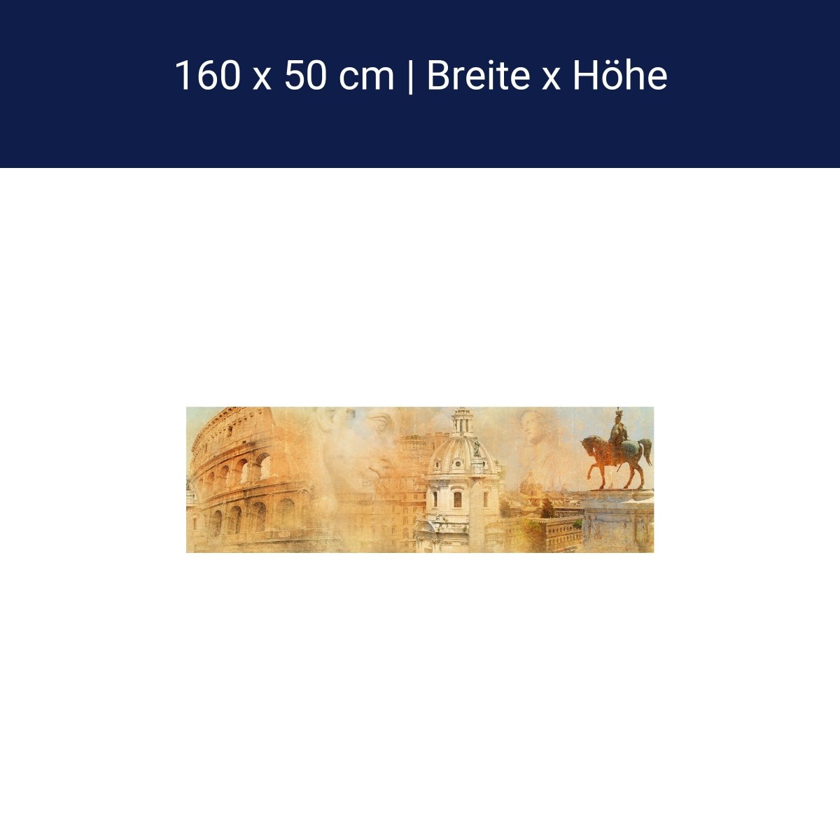 Küchenrückwand Rom Kolosseum Vintage Statue M1212 Küchenrückwand Rom Kolosseum Vintage Statue M1212