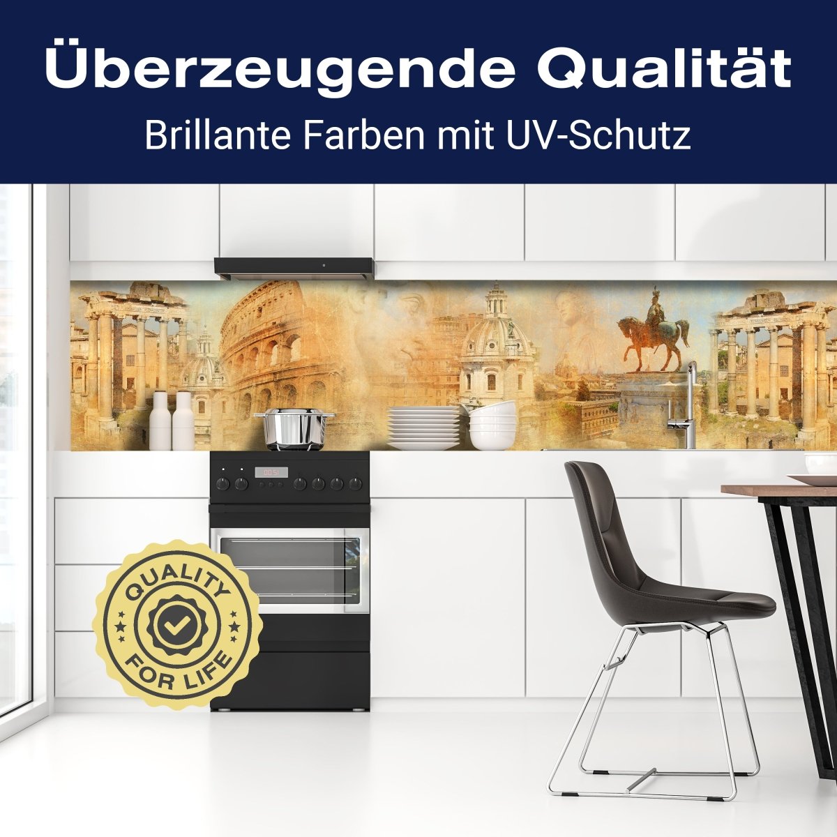 Küchenrückwand Rom Kolosseum Vintage Statue M1212 entdecken - Bild 2 Küchenrückwand Rom Kolosseum Vintage Statue M1212 entdecken - Bild 2