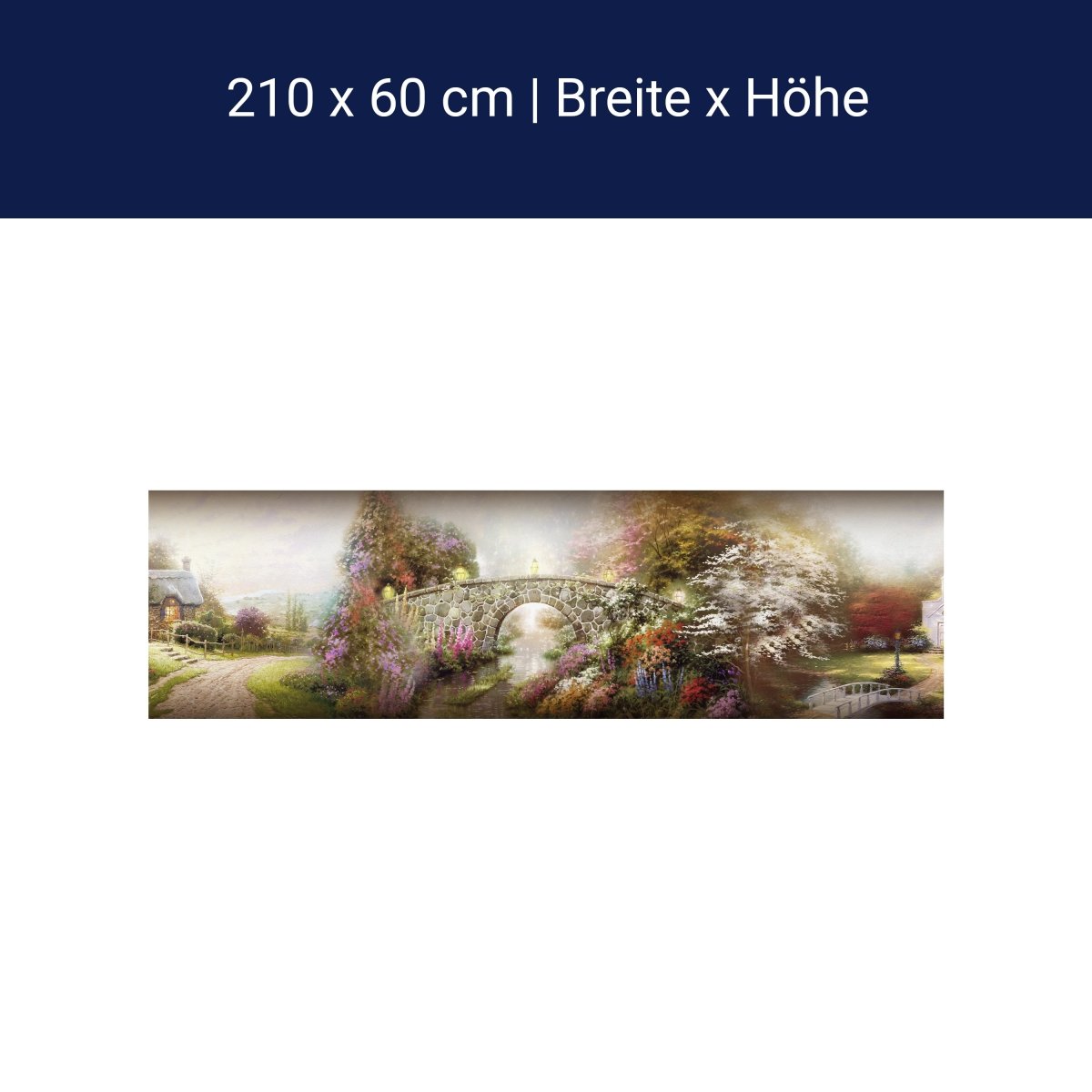 Küchenrückwand Gemalt Dorf Kirche Bach Weg Pflanzen M1232 Küchenrückwand Gemalt Dorf Kirche Bach Weg Pflanzen M1232