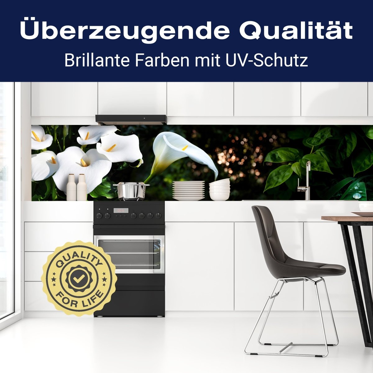 Küchenrückwand Calla Weiß grün Laub Wald Urwald Lotus M1239 entdecken - Bild 2 Küchenrückwand Calla Weiß grün Laub Wald Urwald Lotus M1239 entdecken - Bild 2