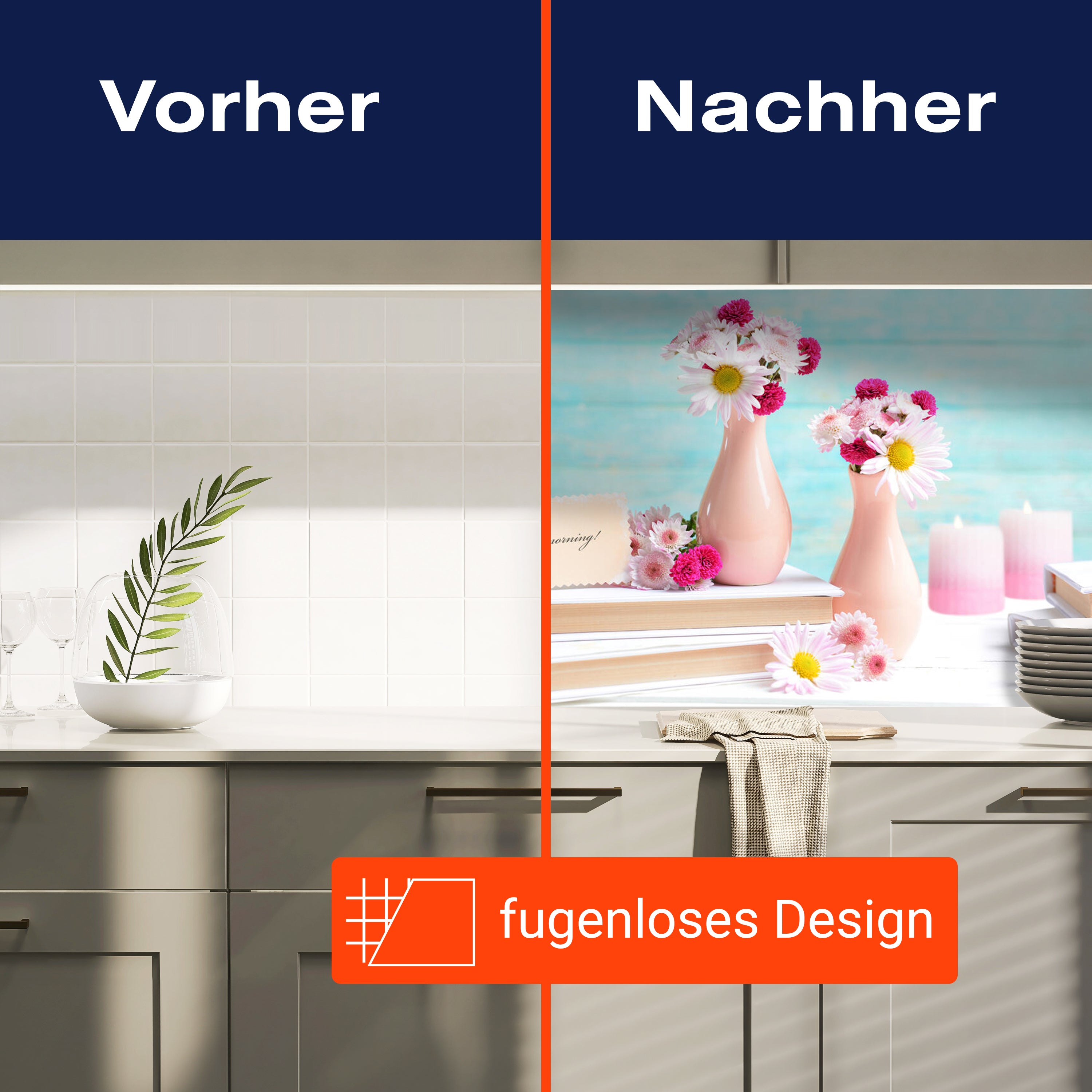 Küchenrückwand Wecker Uhr Blumen Vasen Blüten Bücher M1246 entdecken - Bild 9 Küchenrückwand Wecker Uhr Blumen Vasen Blüten Bücher M1246 entdecken - Bild 9