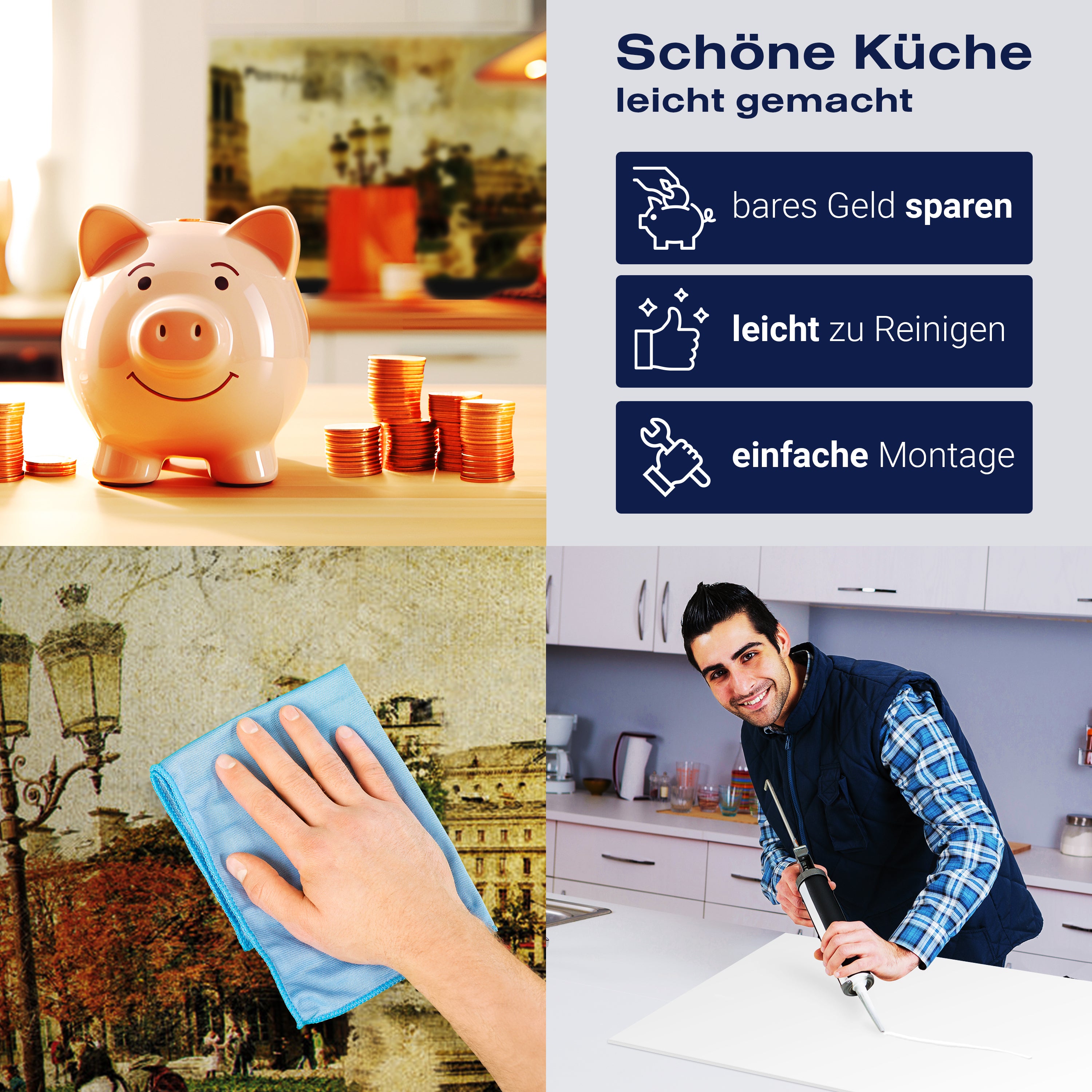 Küchenrückwand Eiffelturm Notre-Dame Postkarte Fluss M1263 entdecken - Bild 7 Küchenrückwand Eiffelturm Notre-Dame Postkarte Fluss M1263 entdecken - Bild 7