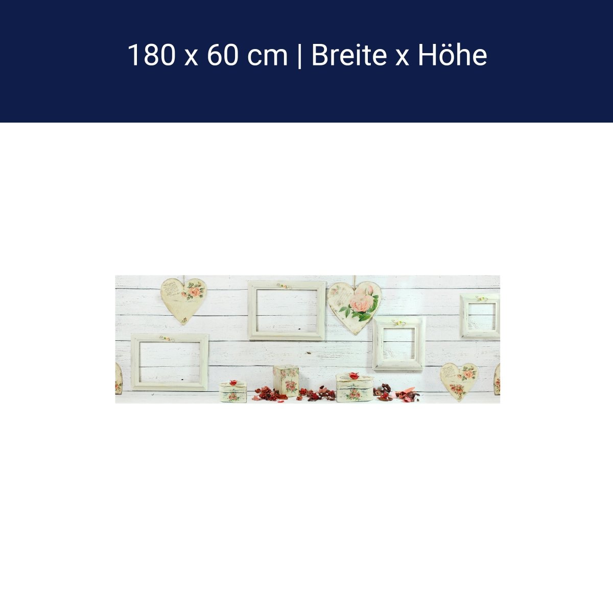 Küchenrückwand Bilderrahmen Herzen Dosen Laternen M1268 Küchenrückwand Bilderrahmen Herzen Dosen Laternen M1268