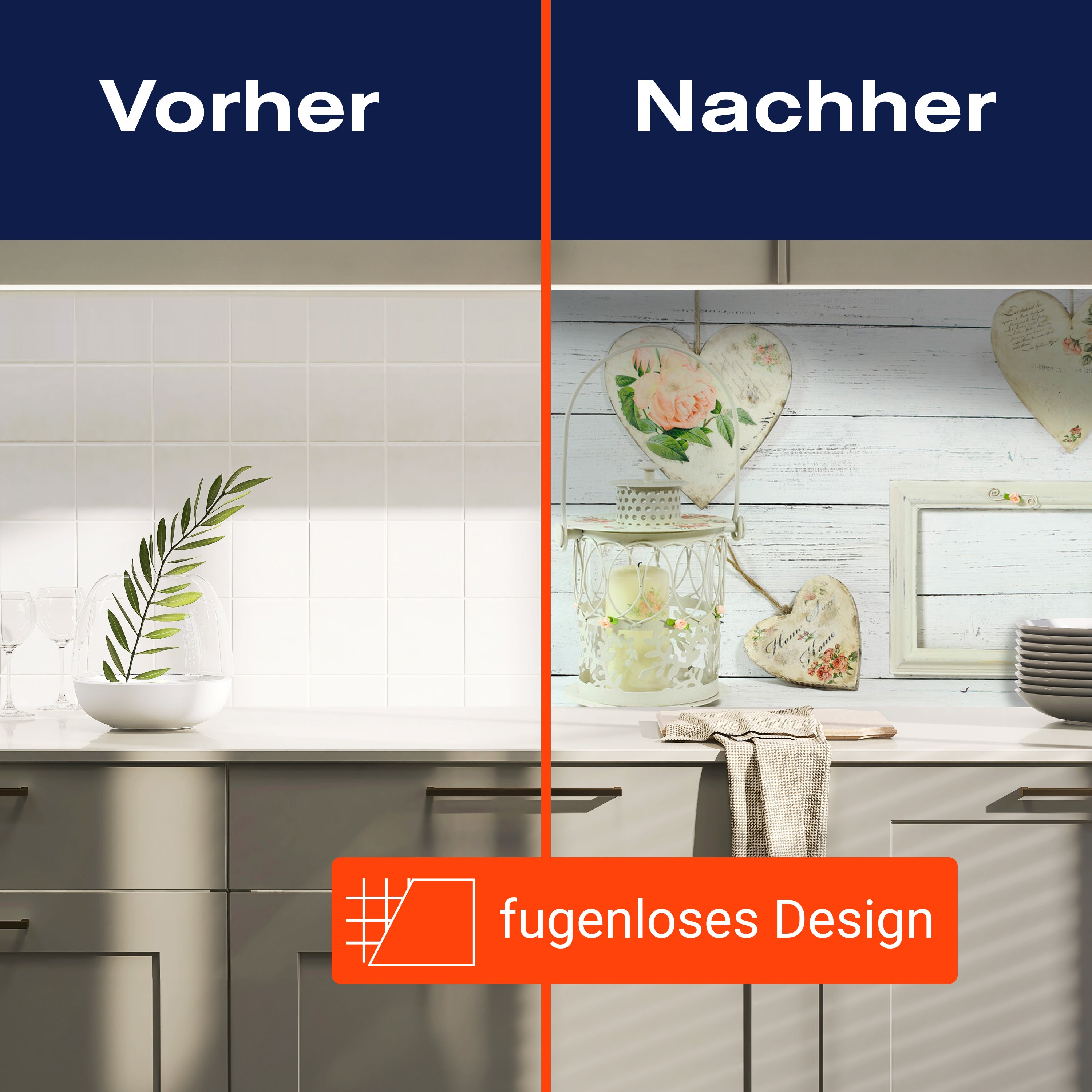 Küchenrückwand Bilderrahmen Herzen Dosen Laternen M1268 entdecken - Bild 9 Küchenrückwand Bilderrahmen Herzen Dosen Laternen M1268 entdecken - Bild 9