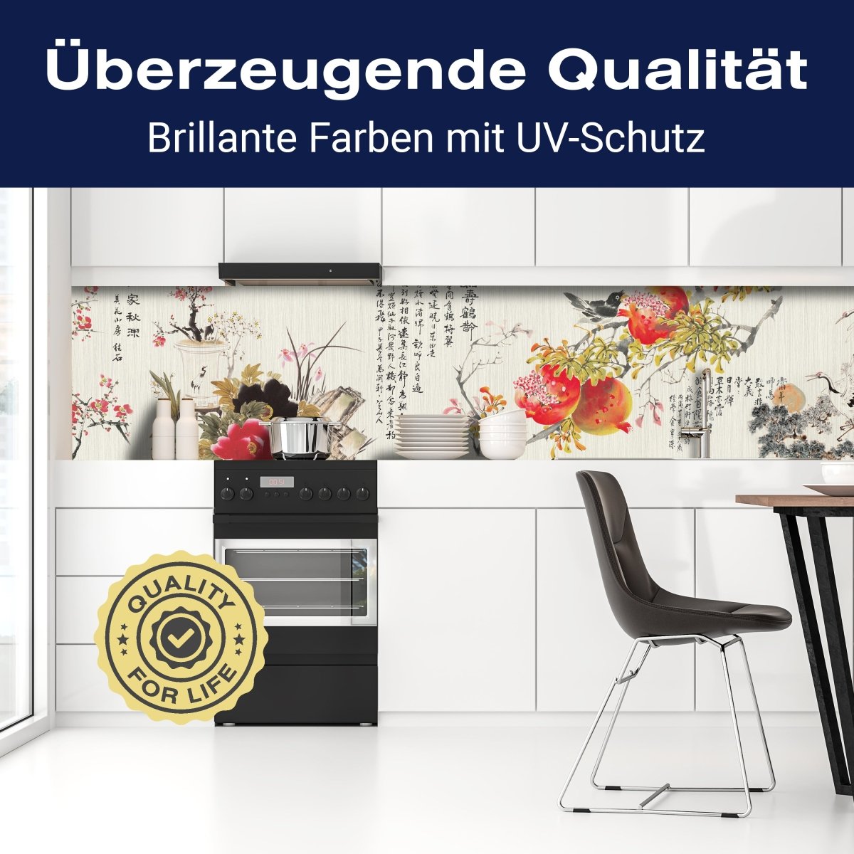 Küchenrückwand Blumen Äste Zweige Blätter Blumentopf M1269 entdecken - Bild 2 Küchenrückwand Blumen Äste Zweige Blätter Blumentopf M1269 entdecken - Bild 2