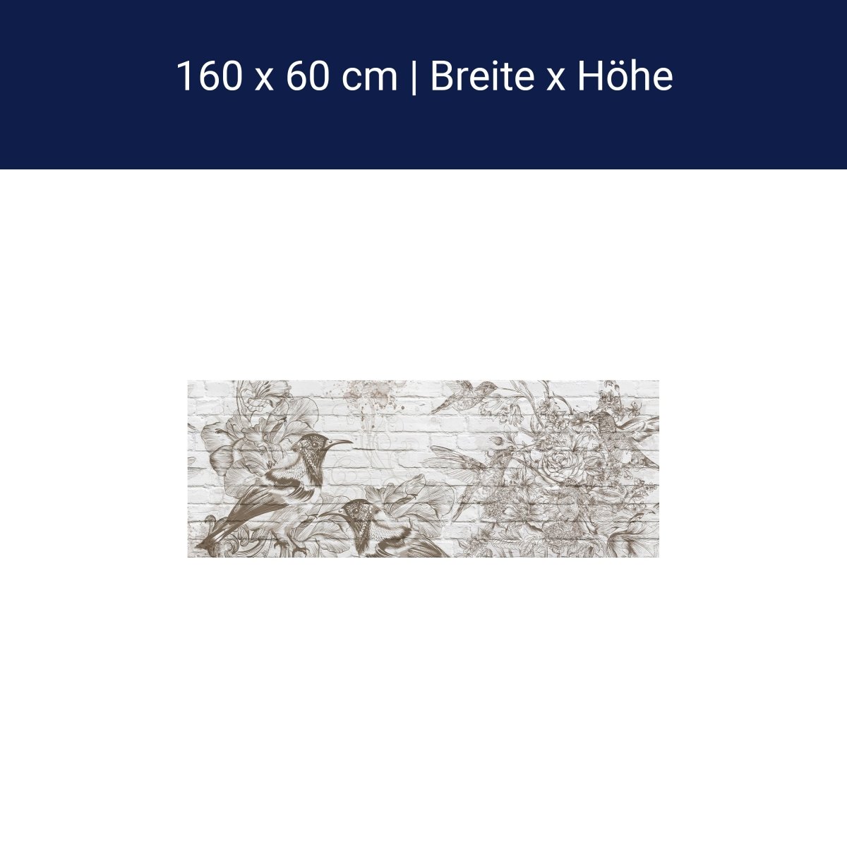 Küchenrückwand Kolibris Blumen M1296 Küchenrückwand Kolibris Blumen M1296