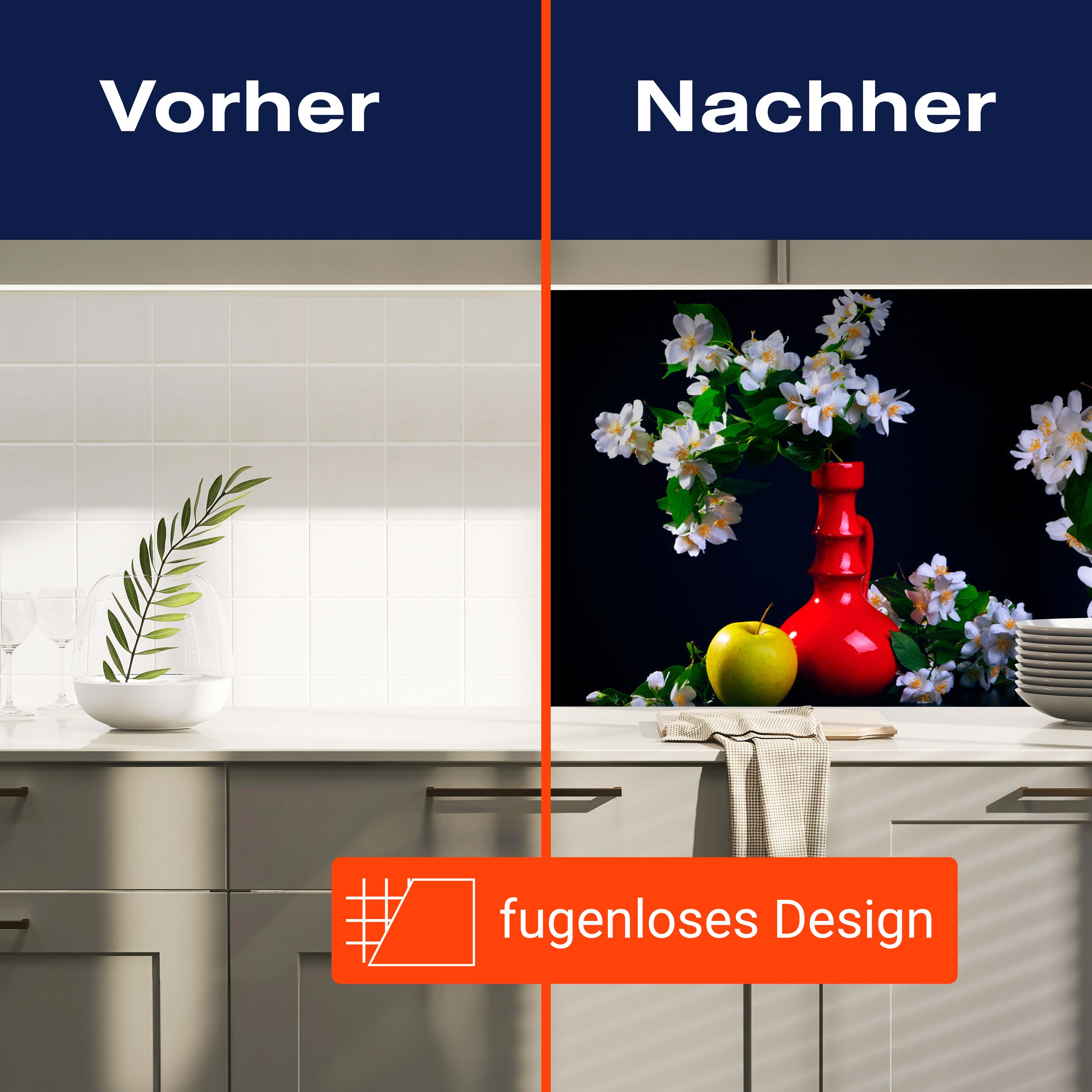 Küchenrückwand Apfel Vasen Zweige Blätter M1327 entdecken - Bild 9 Küchenrückwand Apfel Vasen Zweige Blätter M1327 entdecken - Bild 9