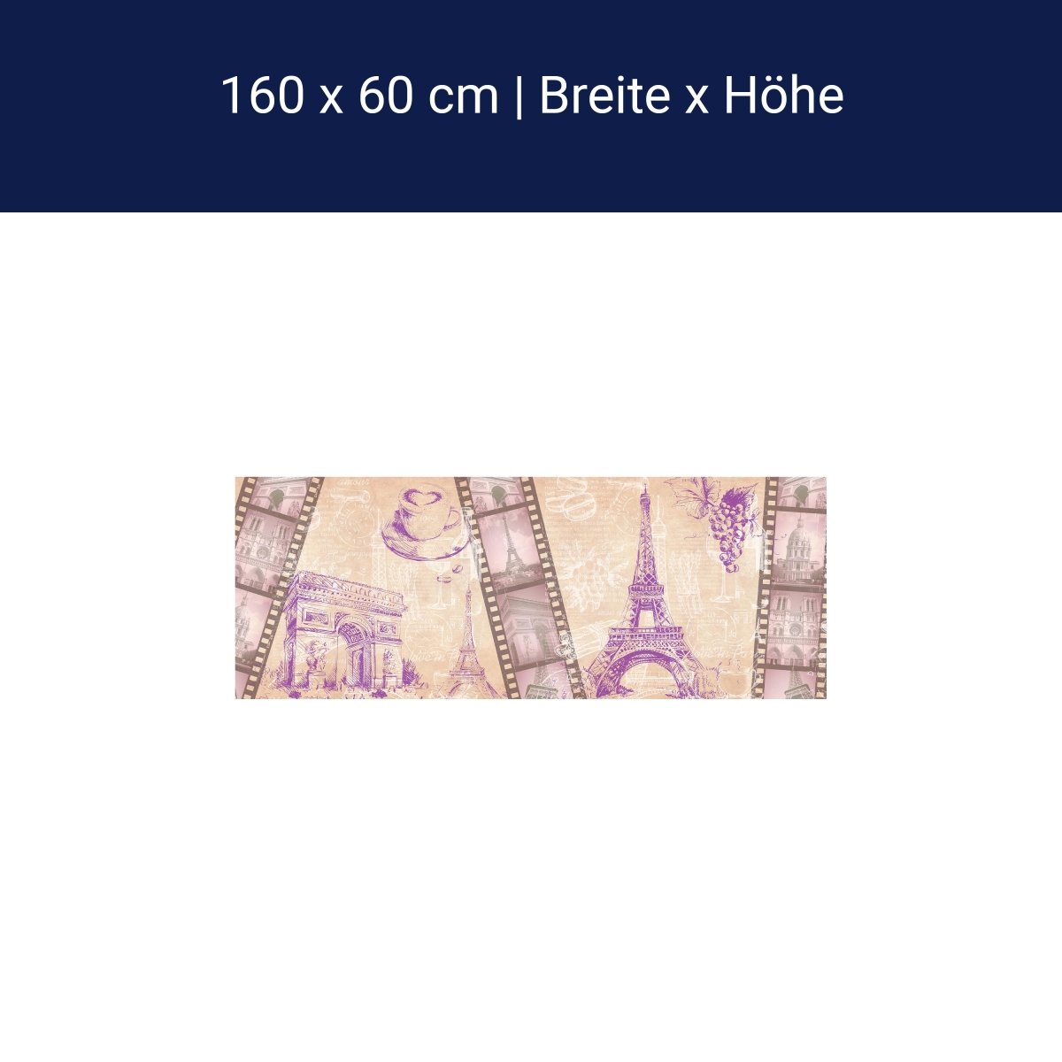 Küchenrückwand Eifelturm arc de triomphe wein kaffee M1345 Küchenrückwand Eifelturm arc de triomphe wein kaffee M1345