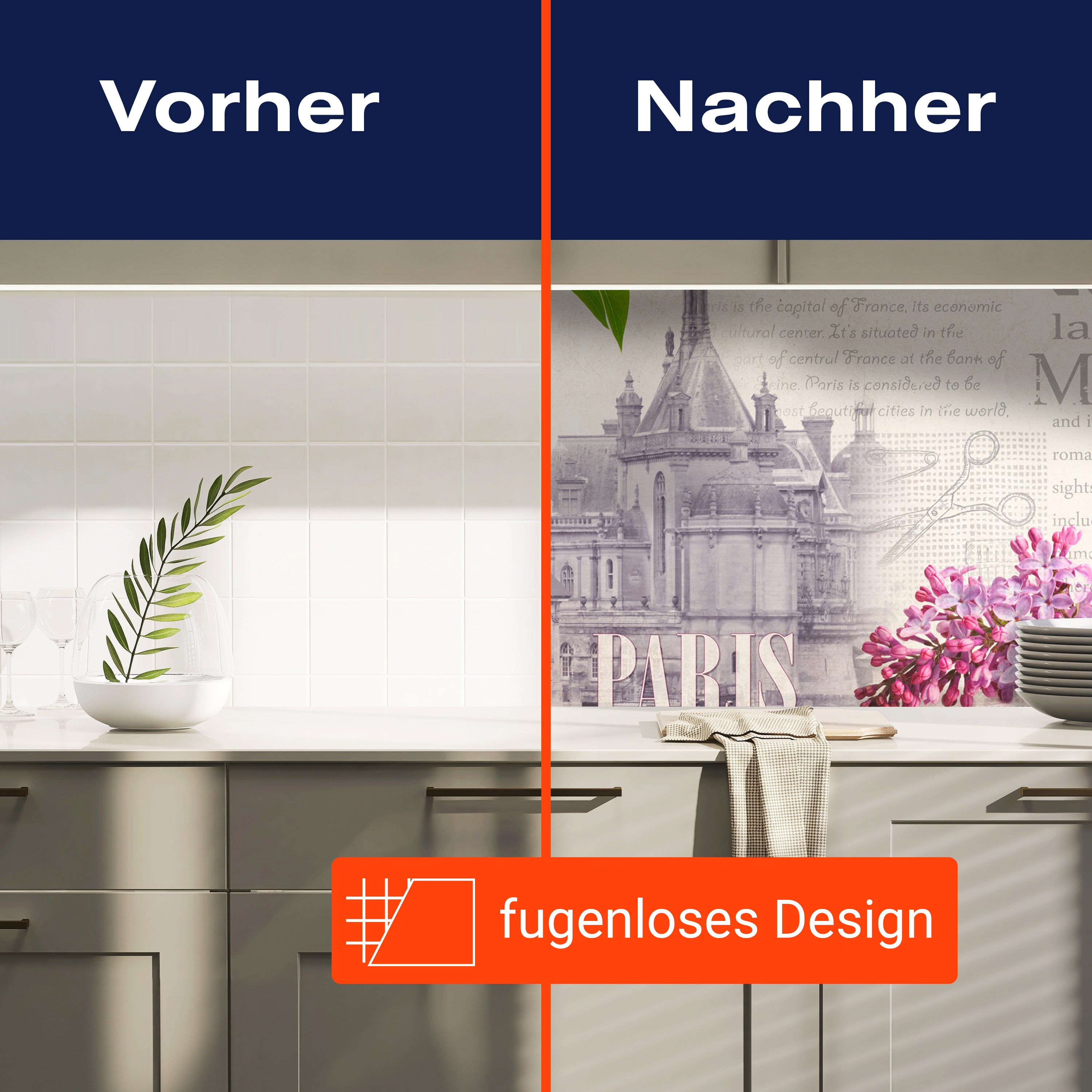 Küchenrückwand Paris Eifelturm Blüten pink rosa text M1389 entdecken - Bild 9 Küchenrückwand Paris Eifelturm Blüten pink rosa text M1389 entdecken - Bild 9