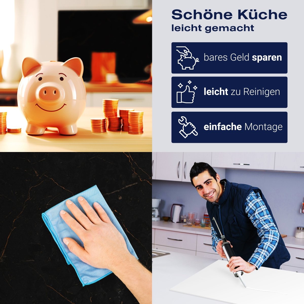 Küchenrückwand schwarzer Marmor, Stein M1423 entdecken - Bild 7 Küchenrückwand schwarzer Marmor, Stein M1423 entdecken - Bild 7