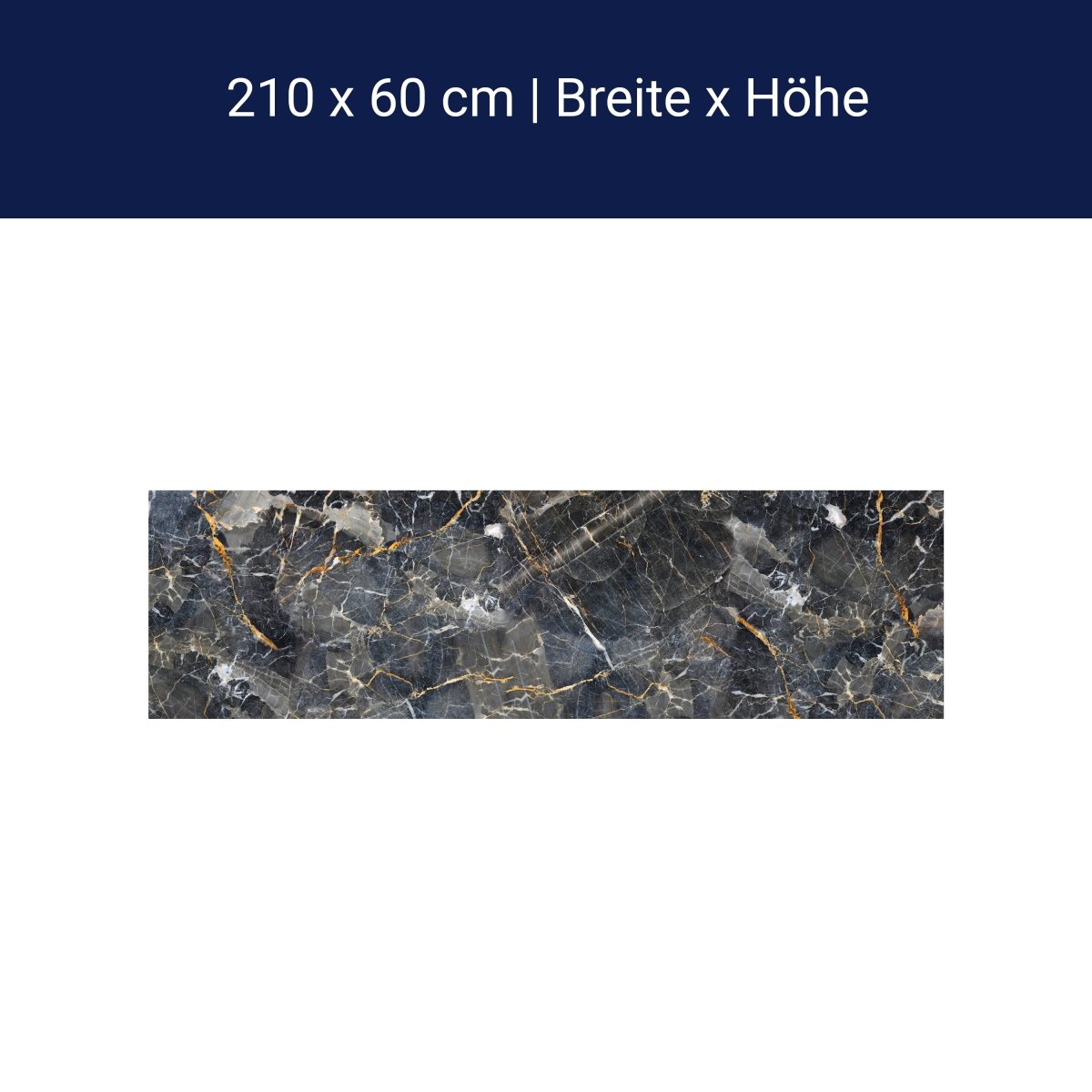 Küchenrückwand schwarzer Marmor, Stein M1425 Küchenrückwand schwarzer Marmor, Stein M1425