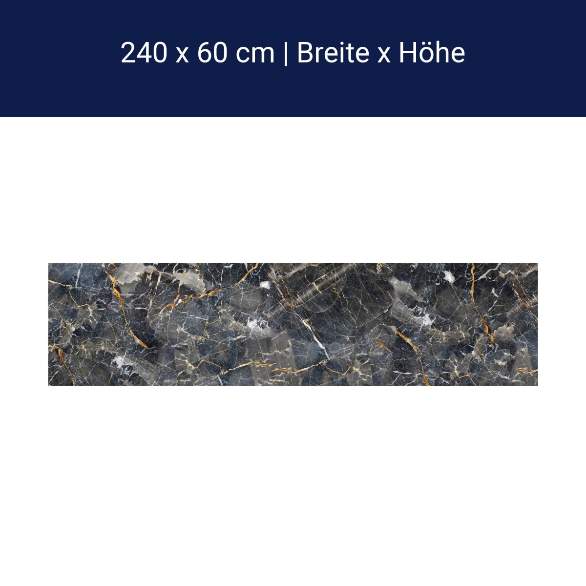 Küchenrückwand schwarzer Marmor, Stein M1425 Küchenrückwand schwarzer Marmor, Stein M1425