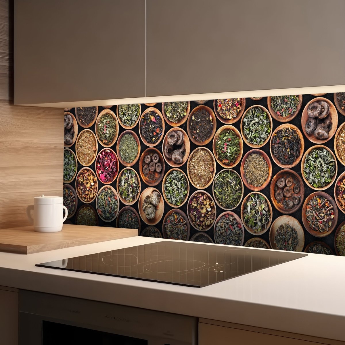 Küchenrückwand Gewürze, Tee, Holzteller M1429 entdecken - Bild 1 Küchenrückwand Gewürze, Tee, Holzteller M1429 entdecken - Bild 1