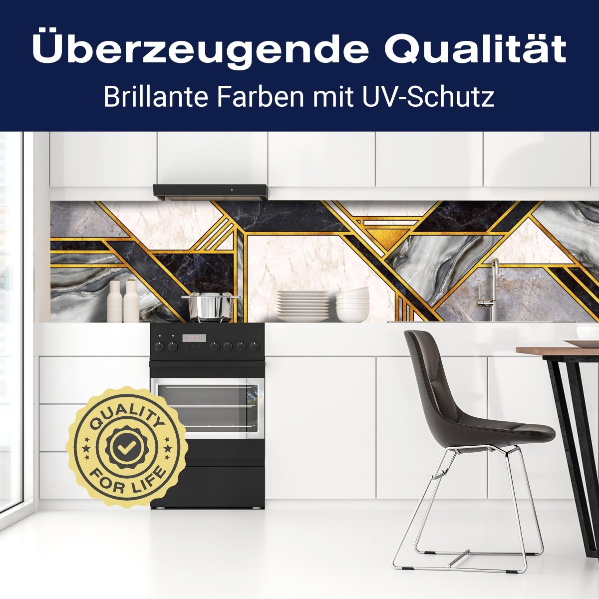 Küchenrückwand grauer Marmor, Stein, Fliesen M1431 entdecken - Bild 2 Küchenrückwand grauer Marmor, Stein, Fliesen M1431 entdecken - Bild 2