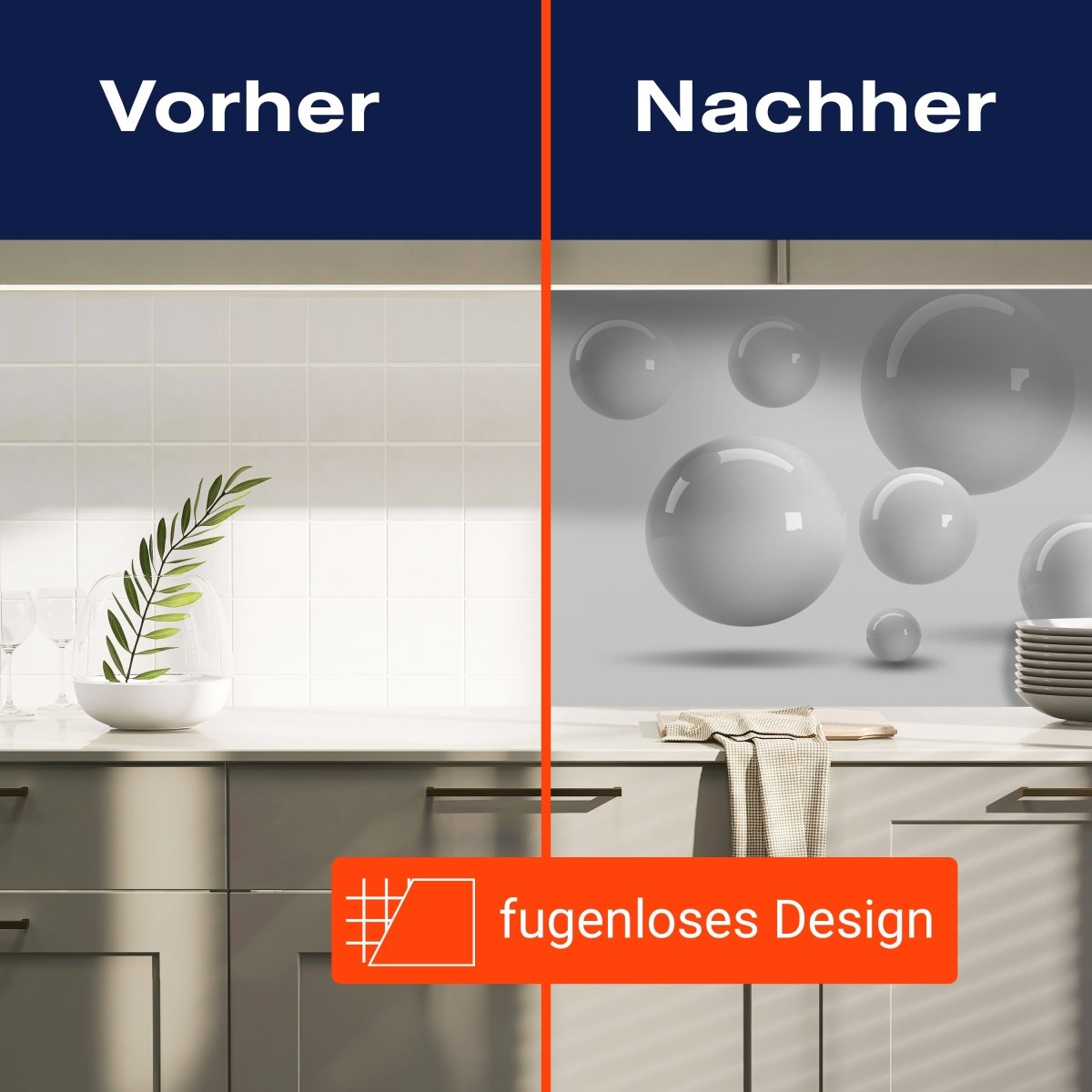 Küchenrückwand weiße Kugeln M1433 entdecken - Bild 9 Küchenrückwand weiße Kugeln M1433 entdecken - Bild 9