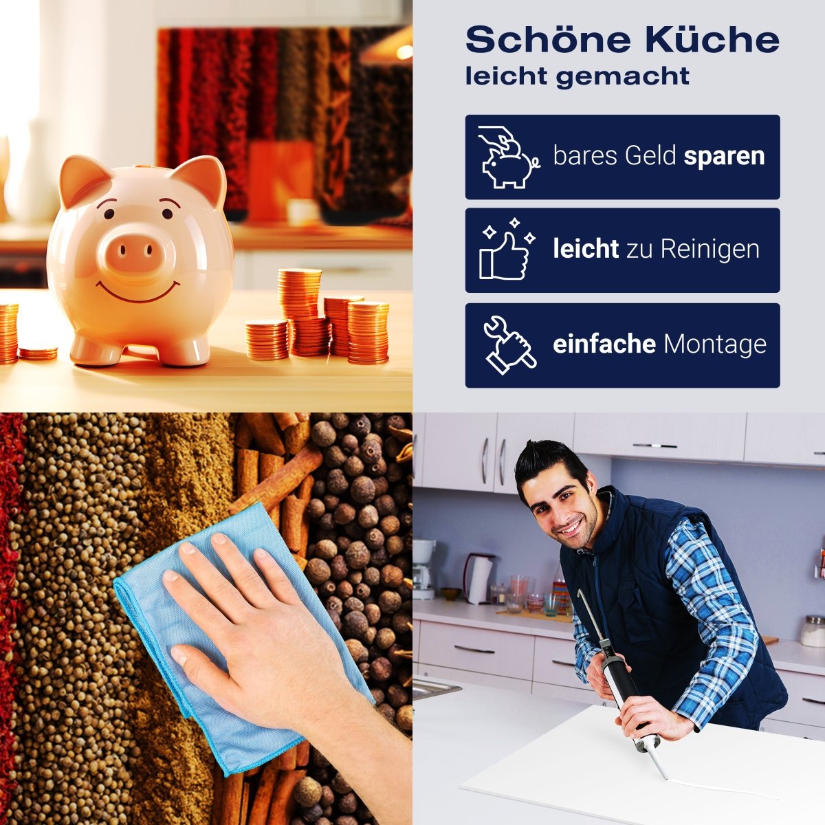 Küchenrückwand bunte Gewürze, Pulver M1435 entdecken - Bild 7 Küchenrückwand bunte Gewürze, Pulver M1435 entdecken - Bild 7