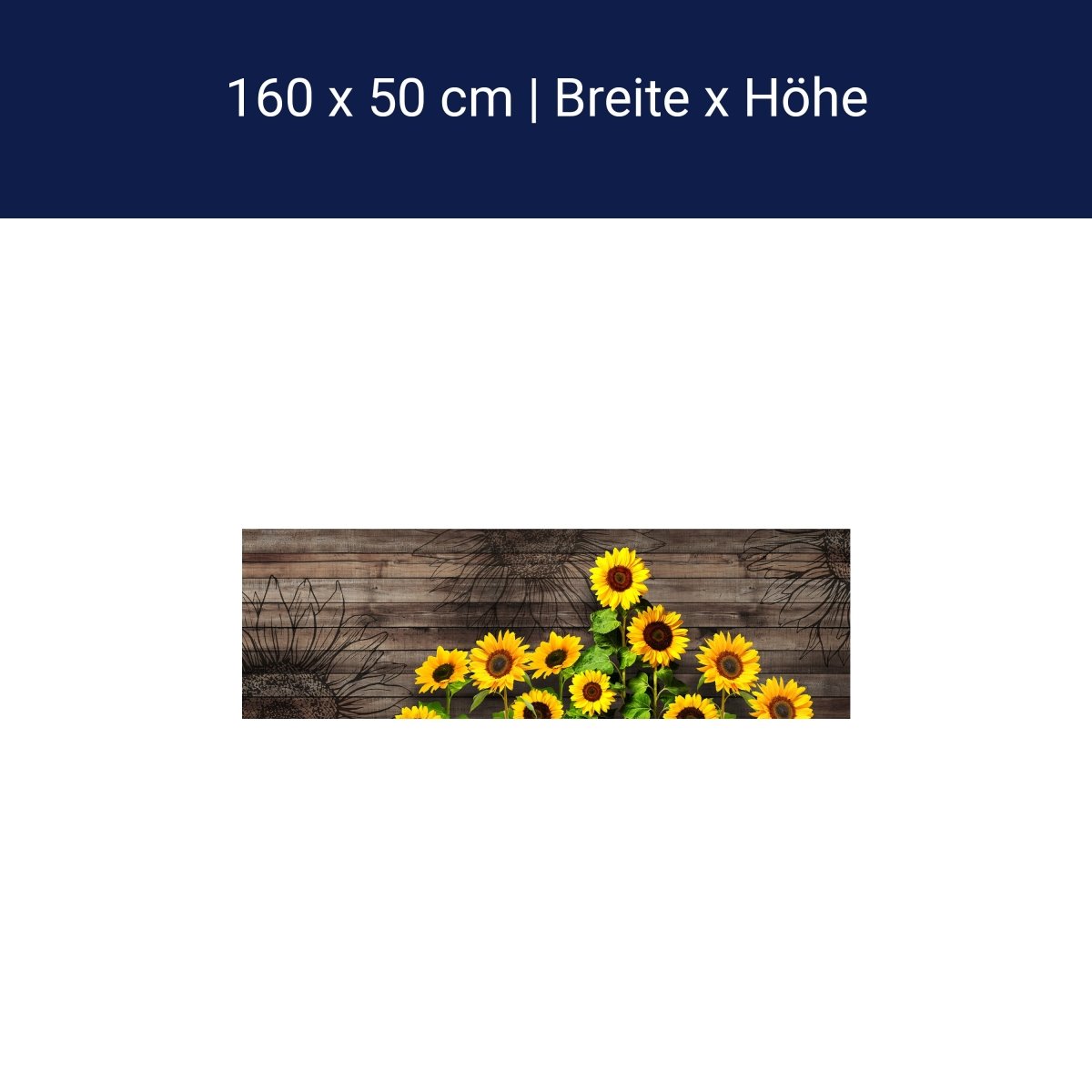 Küchenrückwand Sonnenblumen, Holz M1436 Küchenrückwand Sonnenblumen, Holz M1436