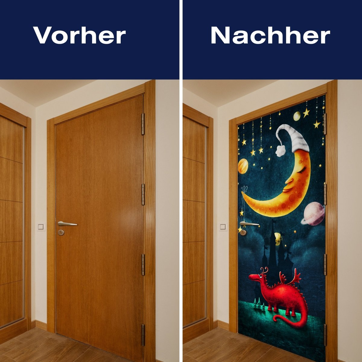 Türtapete Drache, Mond, Sterne M1517 - Bild 10 Türtapete Drache, Mond, Sterne M1517 - Bild 10