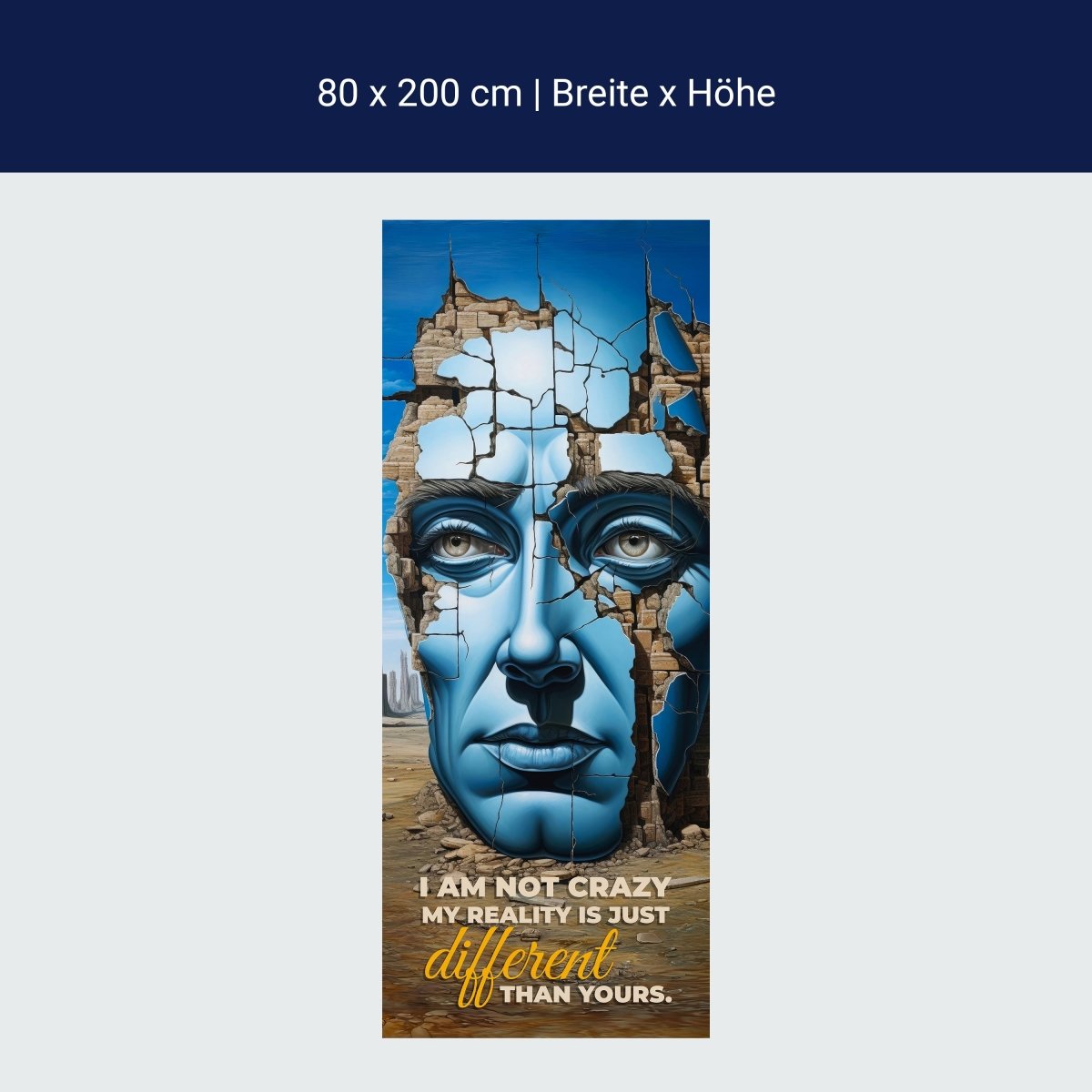 Türtapete Crazy Head M1521 Türtapete Crazy Head M1521