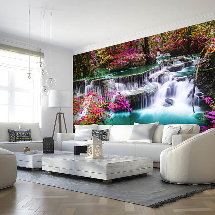 Fototapete Wasserfall im Paradies M5768 entdecken - Bild 1 Fototapete Wasserfall im Paradies M5768 entdecken - Bild 1