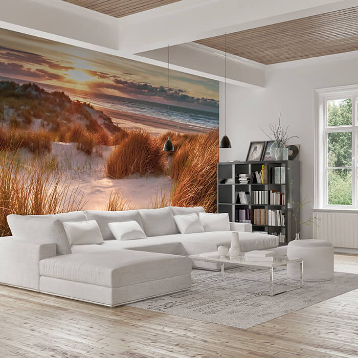 Fototapete Strand Dünen Meer Sonne M6755 - Bild 1 Fototapete Strand Dünen Meer Sonne M6755 - Bild 1