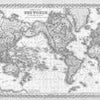Fototapete historische Weltkarte Vintage schwarz we M6647