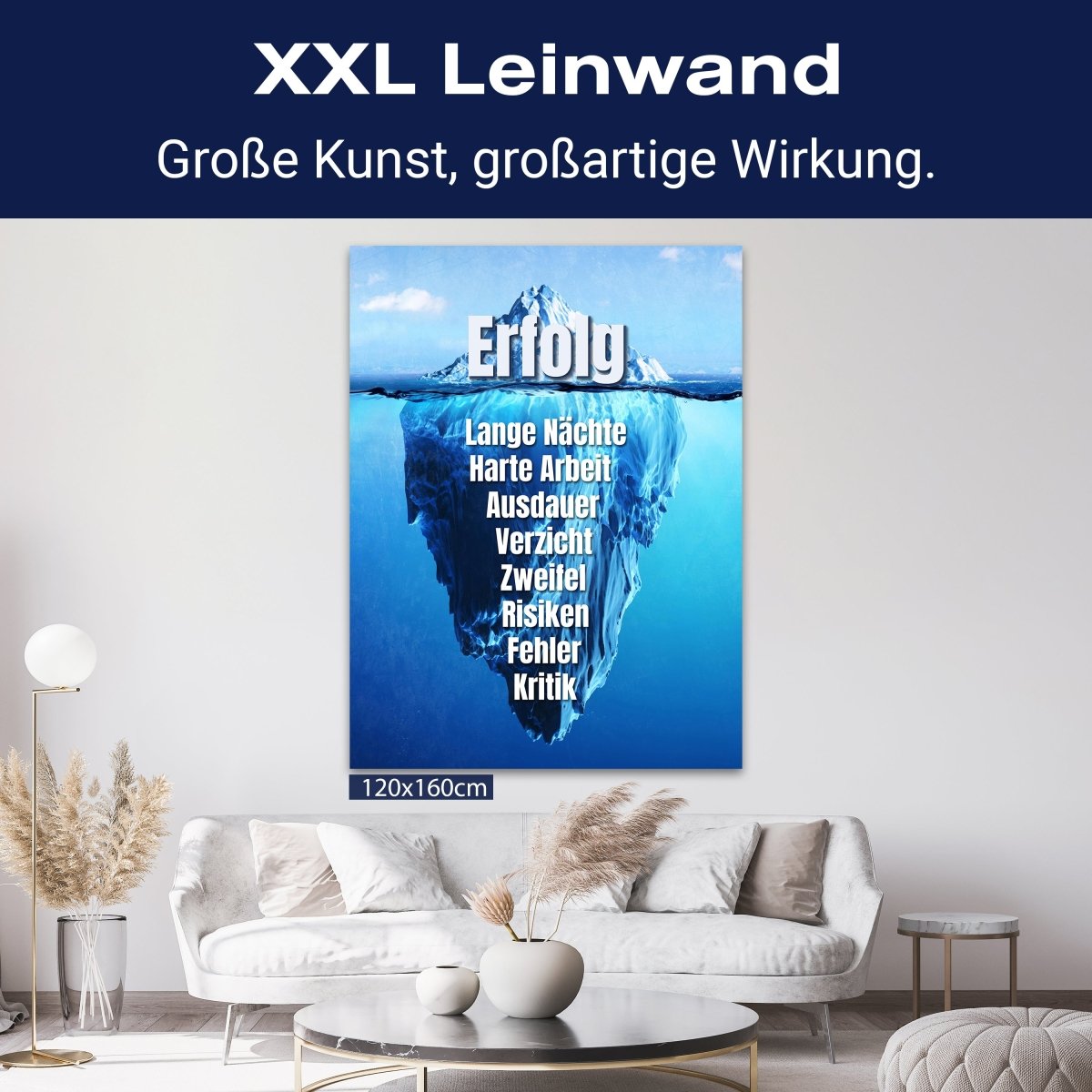 Leinwandbild Motivation, Hochformat, Eisberg Lange Nächte M0032 kaufen - Bild 9