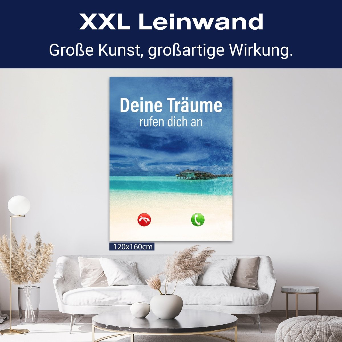 Leinwandbild Motivation, Hochformat, Träume Anruf M0039 kaufen - Bild 9