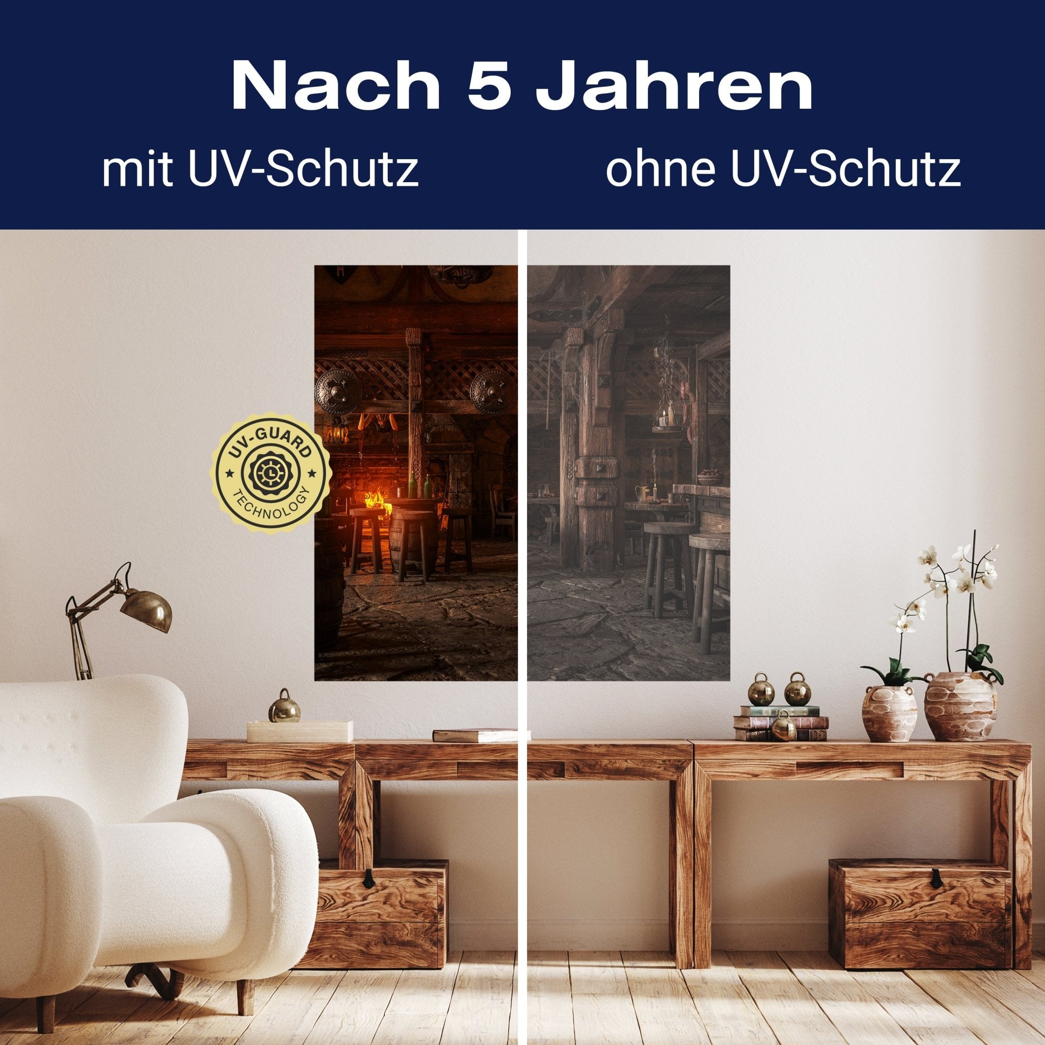 Quadratische Fototapete Mittelalterliche Taverne M0042 - Bild 9