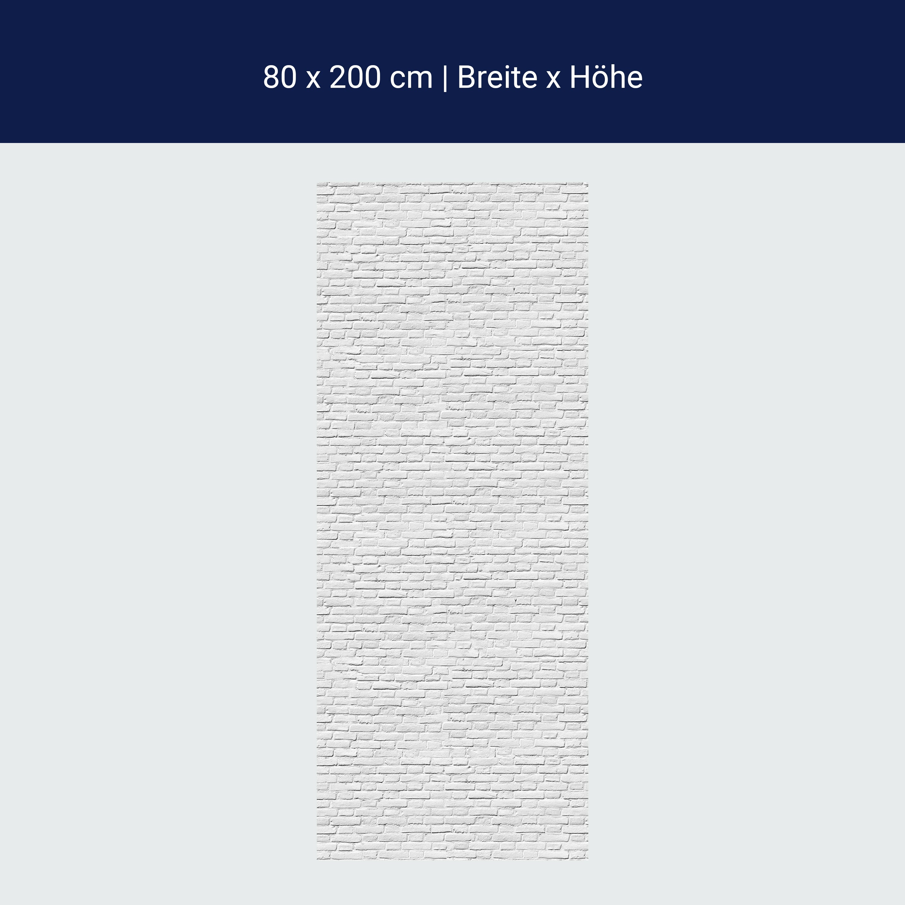 Türtapete weisser Backstein M0050
