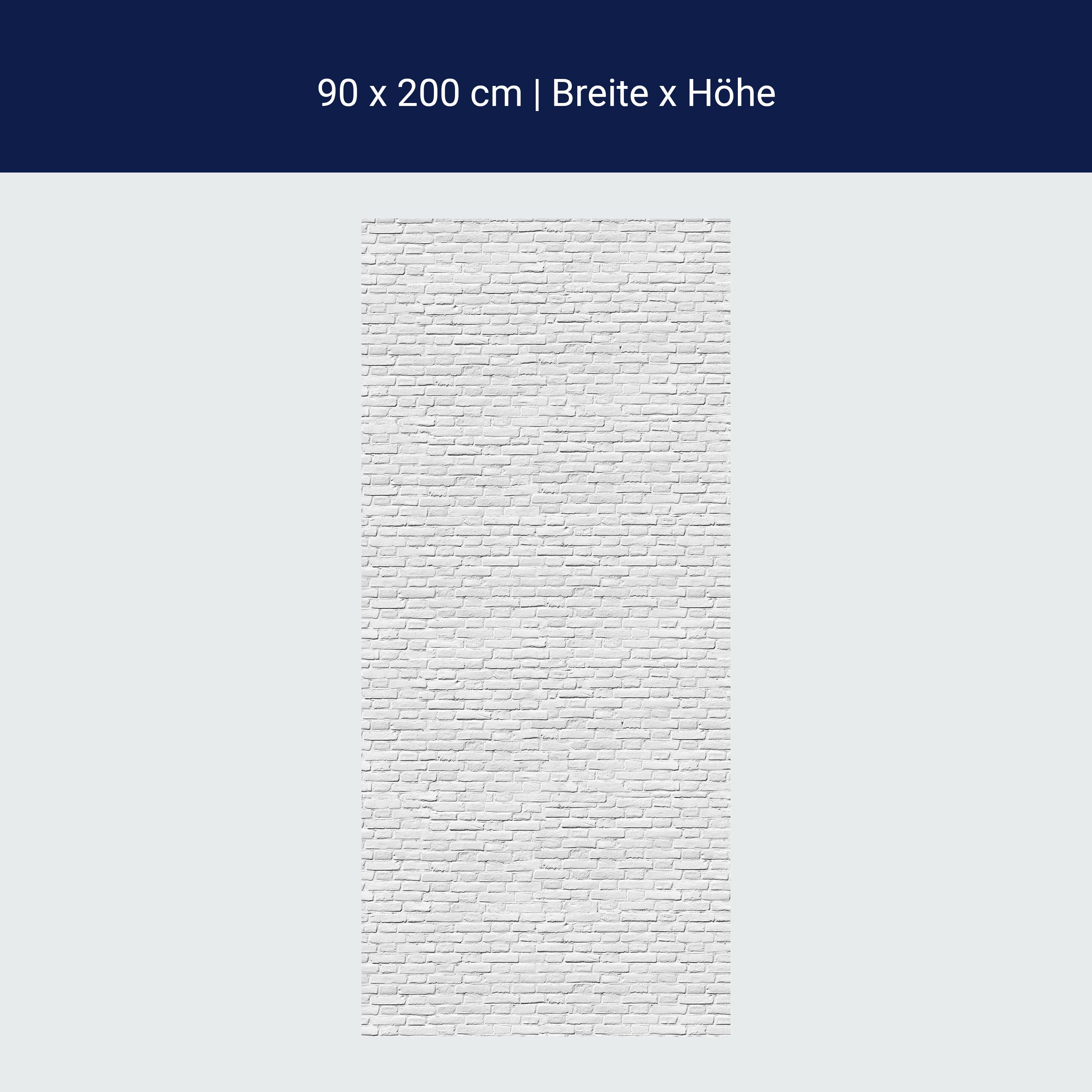 Türtapete weisser Backstein M0050