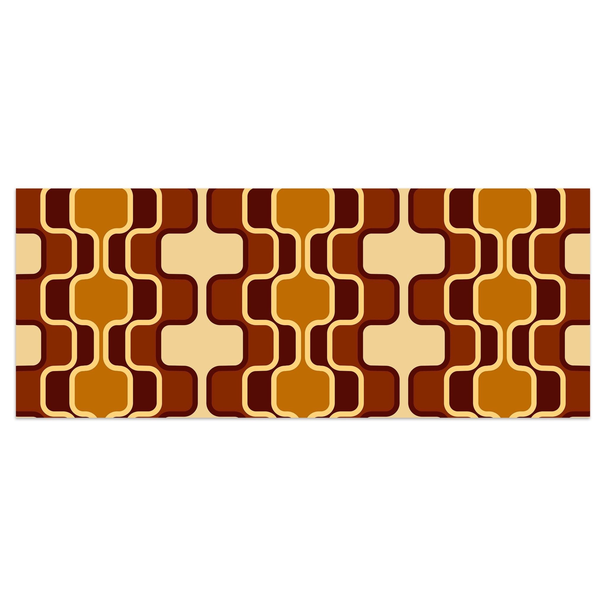 Leinwandbild Retromuster Braun Muster M0110 kaufen - Bild 1