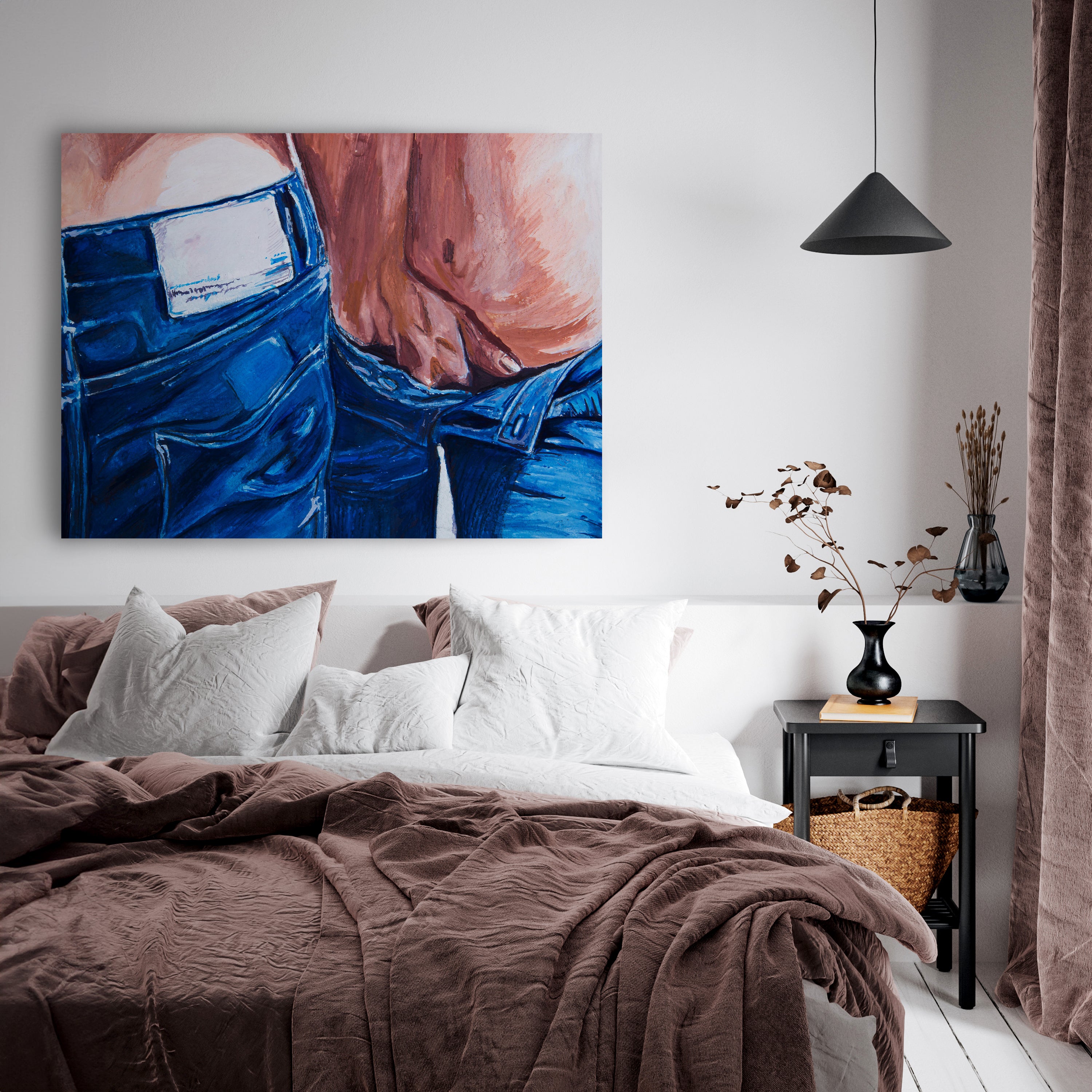 Leinwandbild Kunst & Gemälde, Querformat, Erotik Gemälde M0110 kaufen - Bild 3