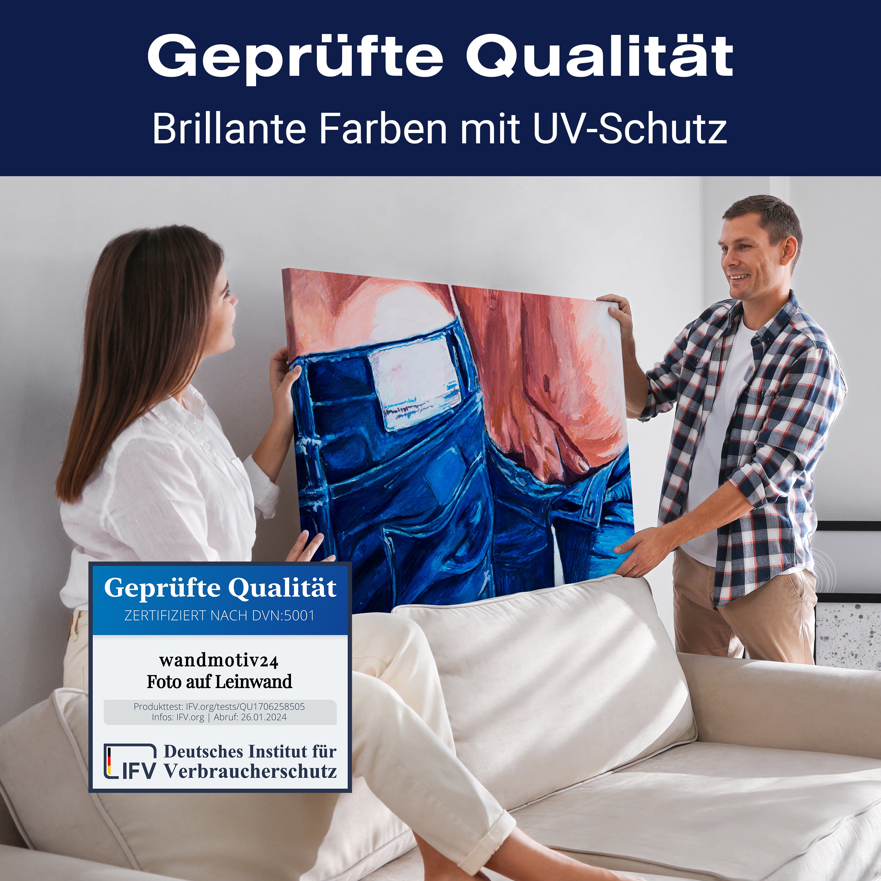 Leinwandbild Kunst & Gemälde, Querformat, Erotik Gemälde M0110 kaufen - Bild 4